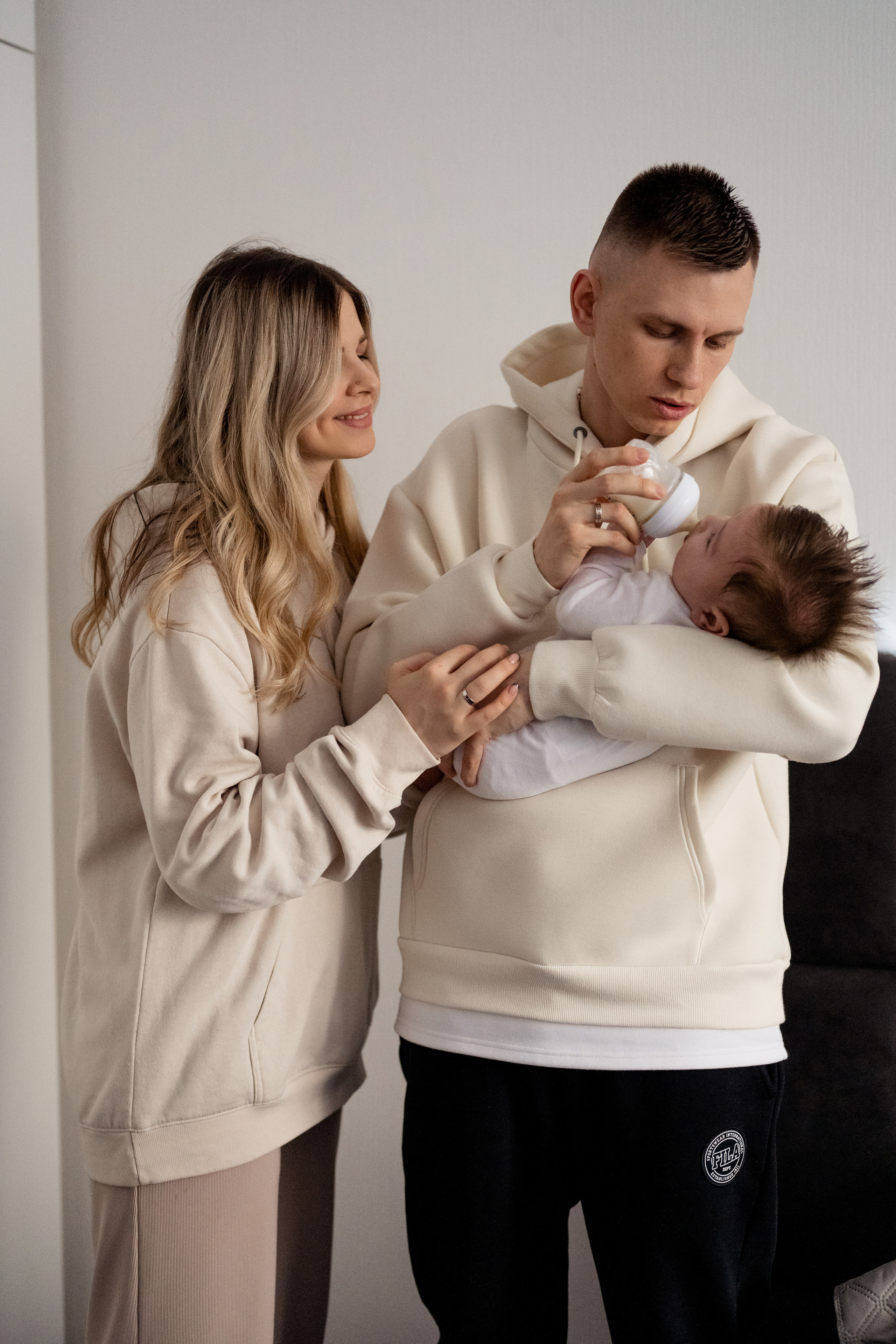 Домашняя фотосессия. Лера, Антон и Марк. Свадебный и семейный фотограф в СПб Валерия Фомичева