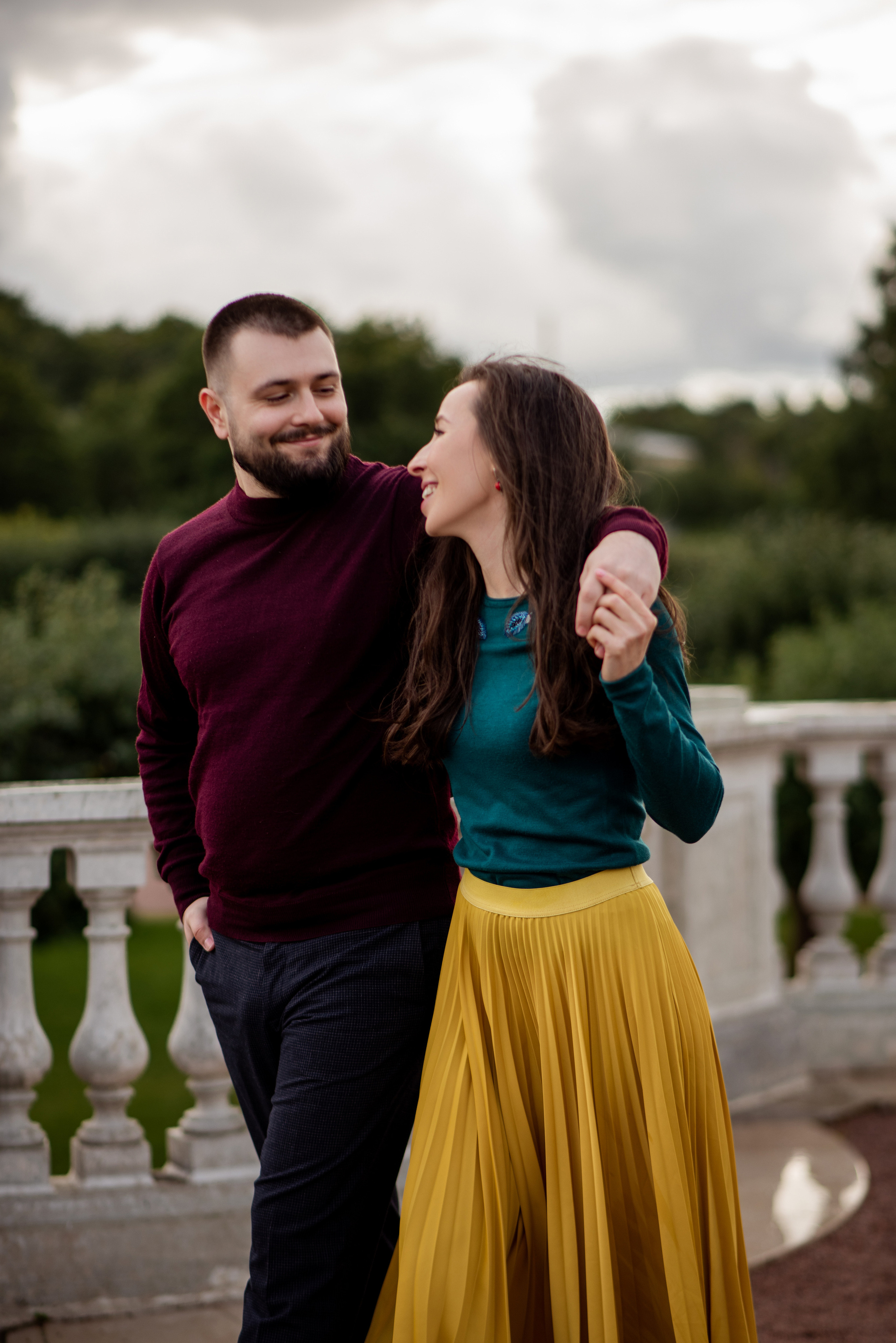 Годовщина свадьбы в Петергофе. Свадебный и семейный фотограф в СПб Валерия Фомичева