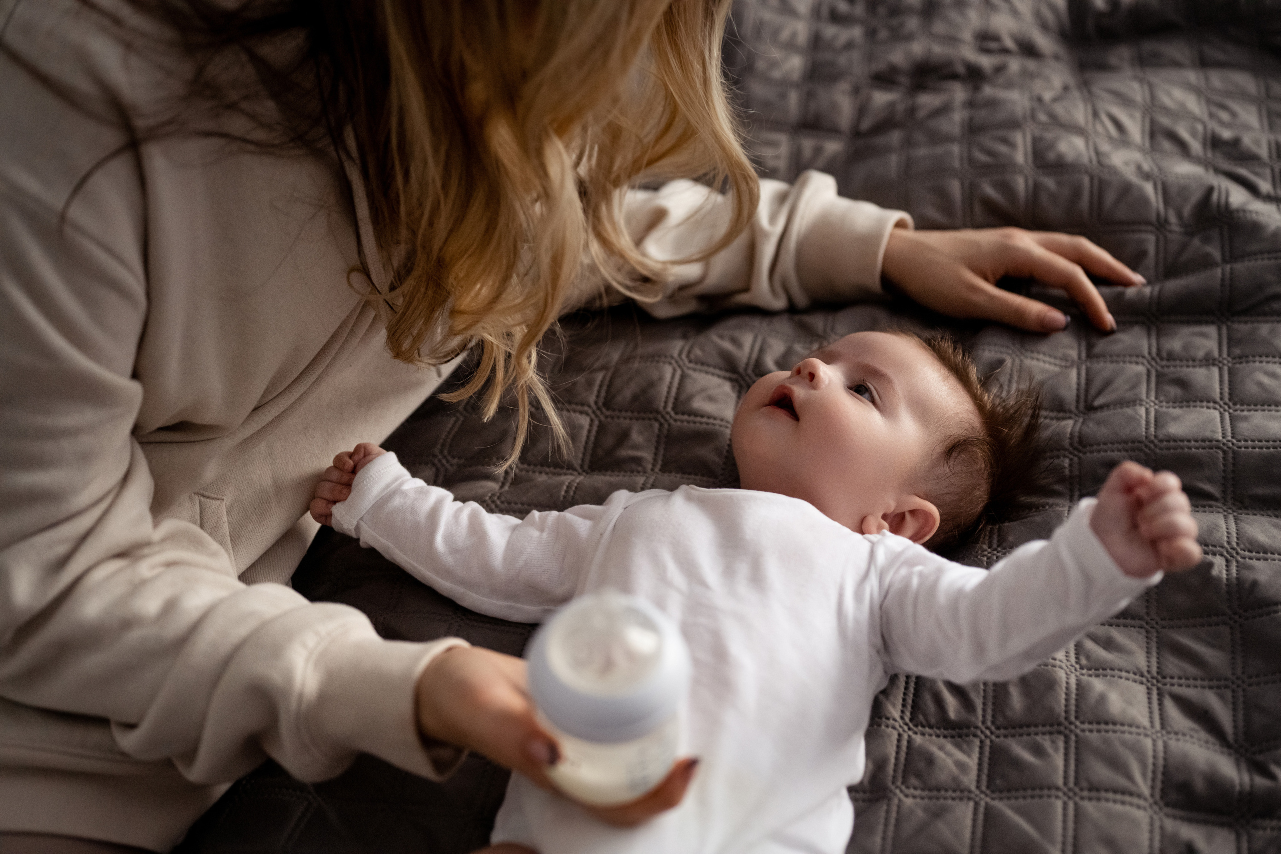 Домашняя фотосессия. Лера, Антон и Марк. Свадебный и семейный фотограф в СПб Валерия Фомичева