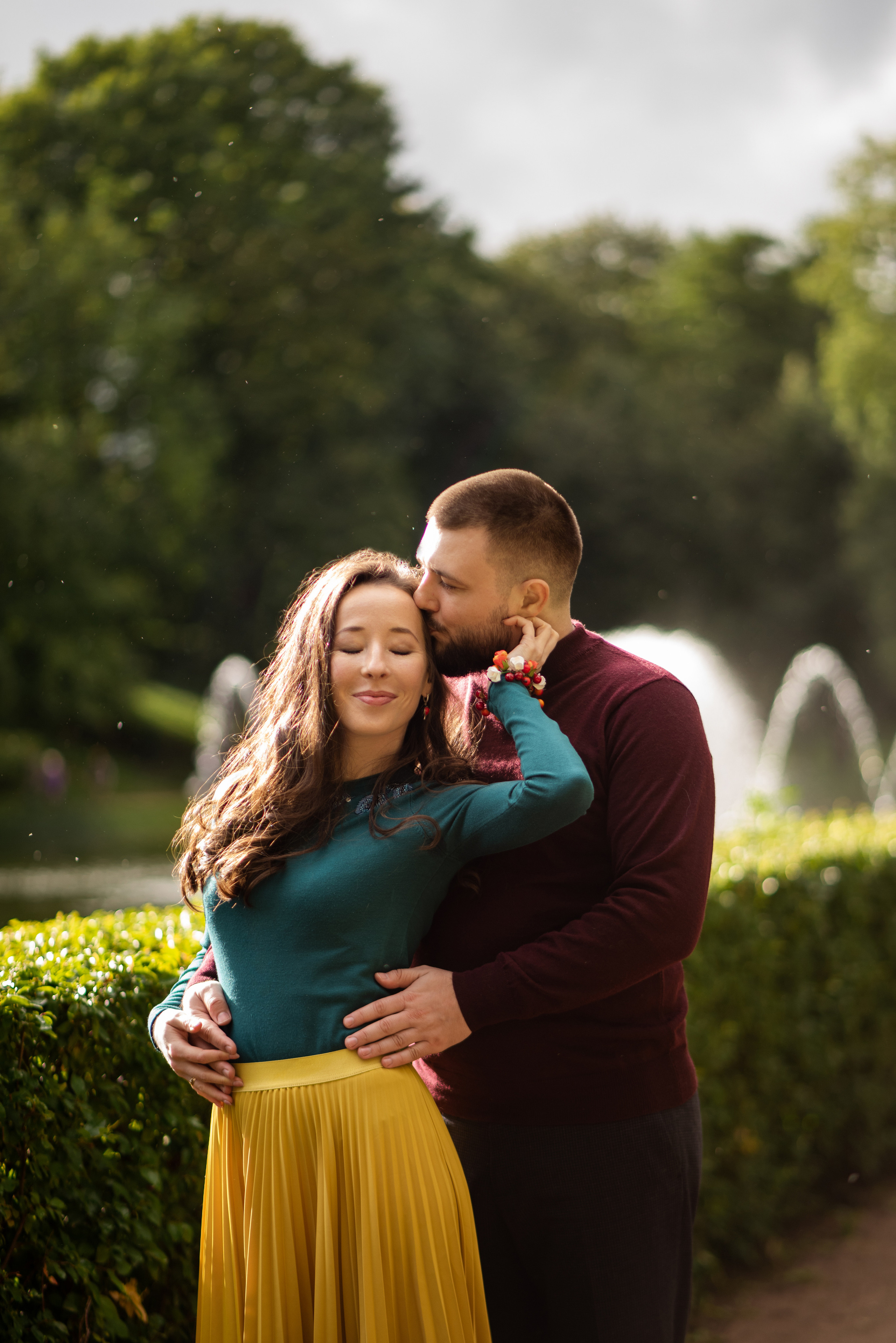 Годовщина свадьбы в Петергофе. Свадебный и семейный фотограф в СПб Валерия Фомичева