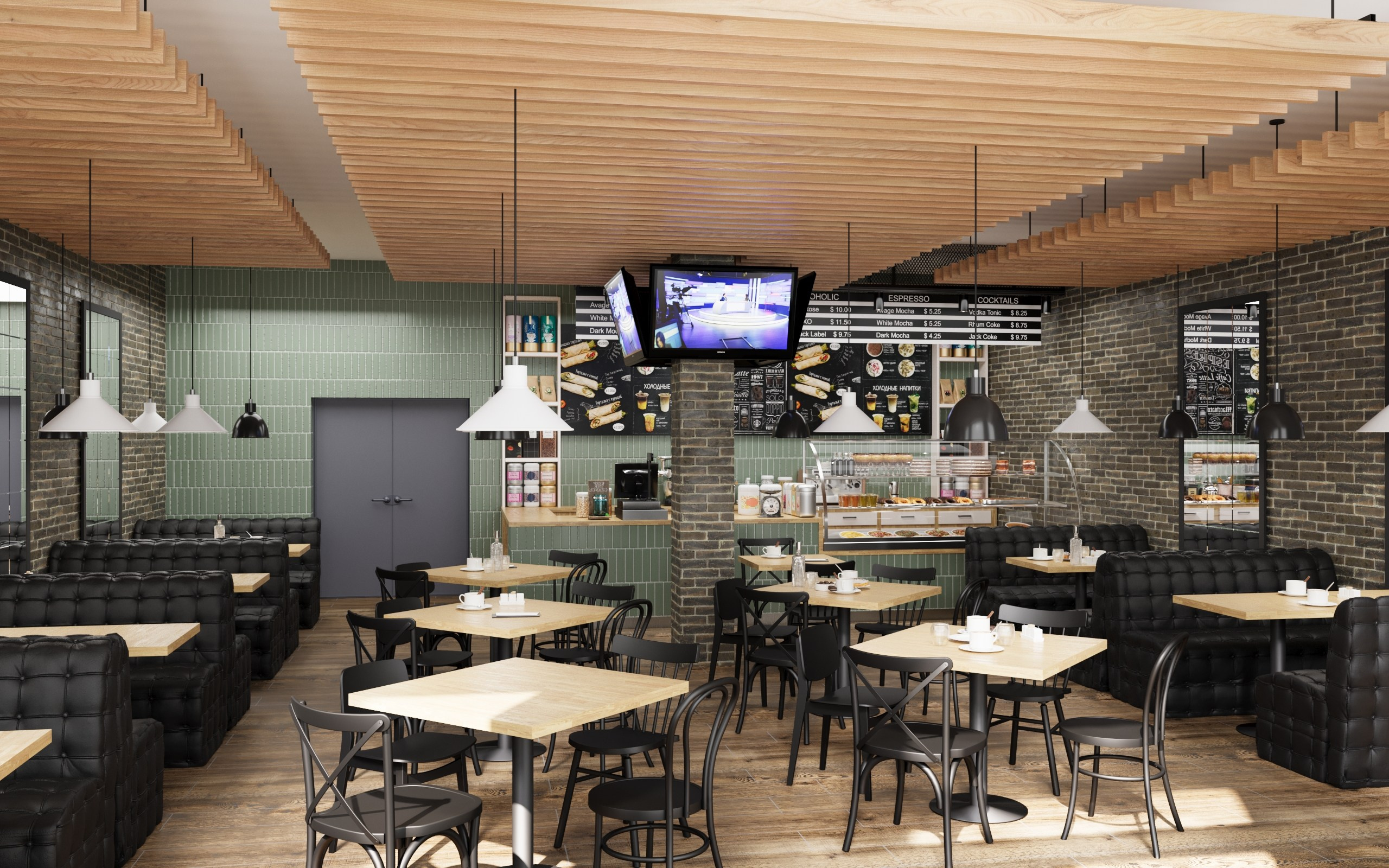 Кафе/ г. Троицк. Визуализация и анимация в Москве — Андрей Епифанов