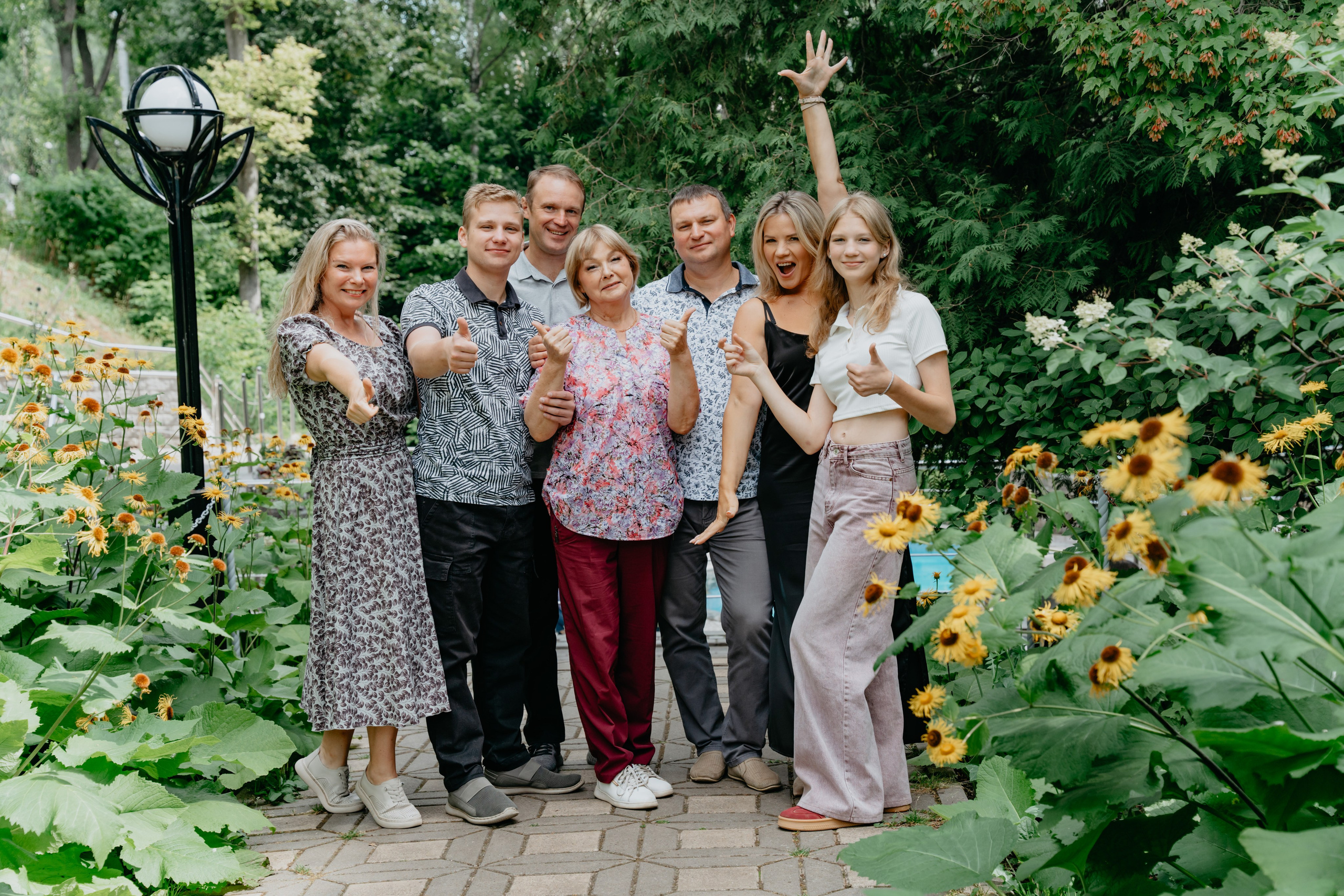 В ботаническом саду на день рождения бабушки