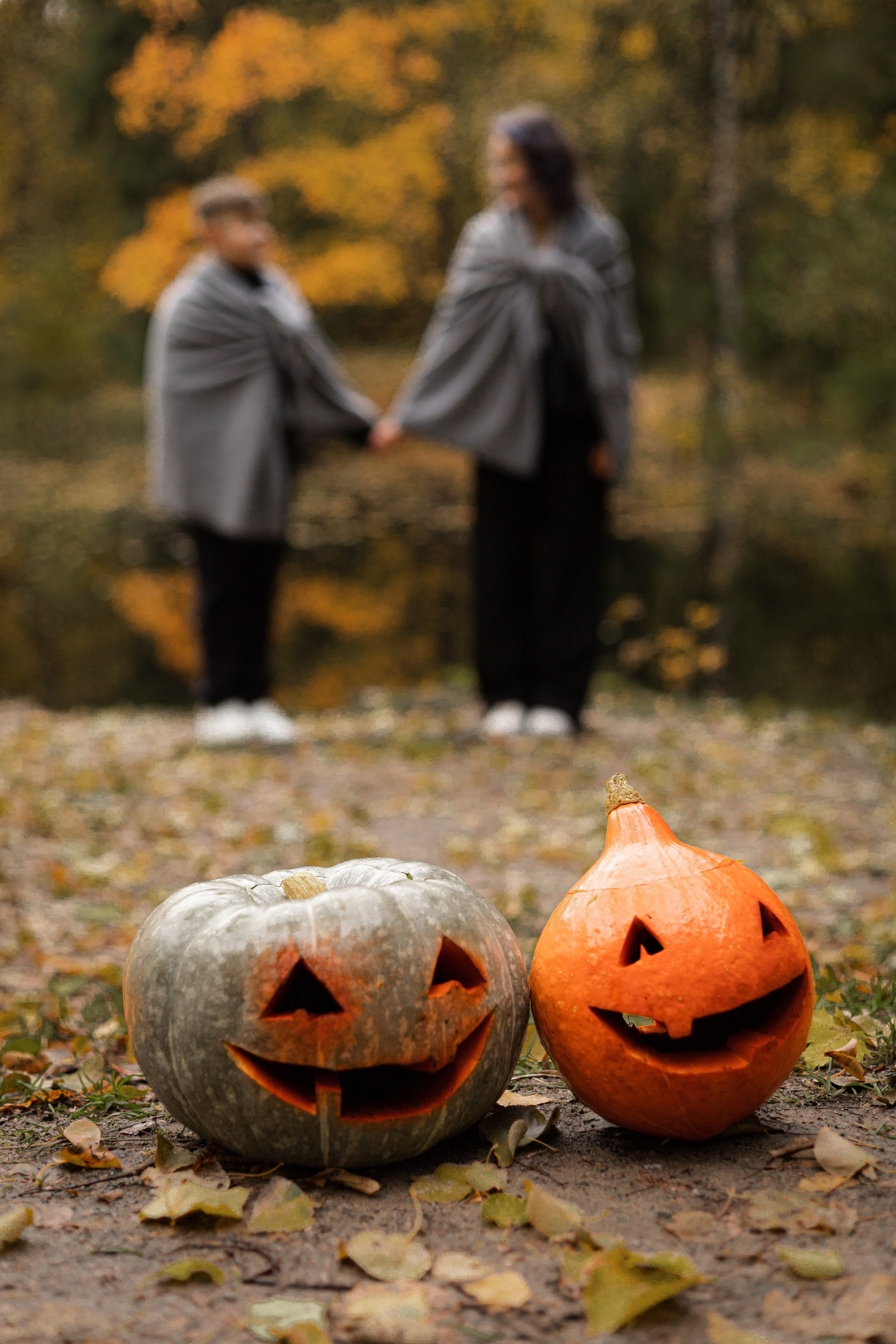 Катя и Вася. Фотосессия на Хэллоуин в парке. Семейный и детский фотограф в Санкт-Петербурге Павлова Елена