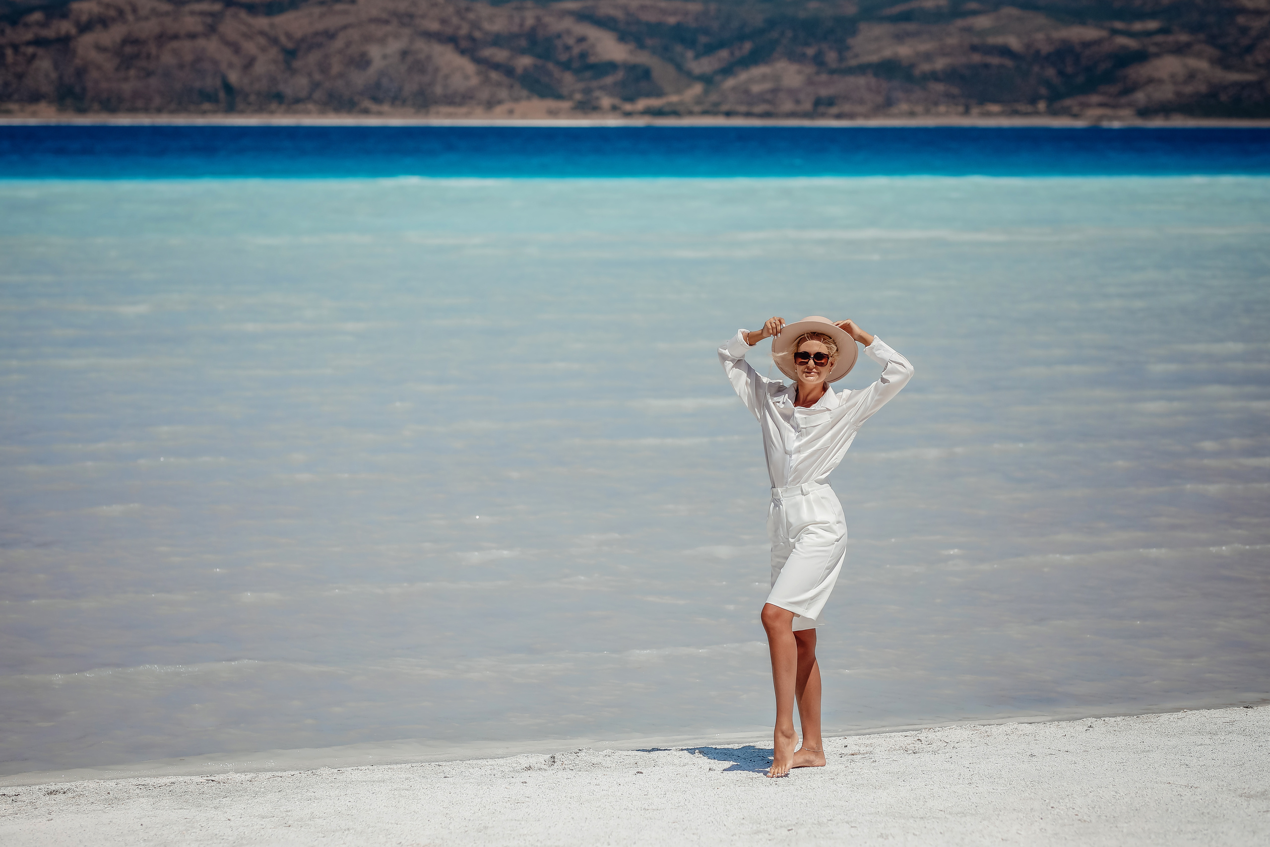 Photoshooting on Salda lake