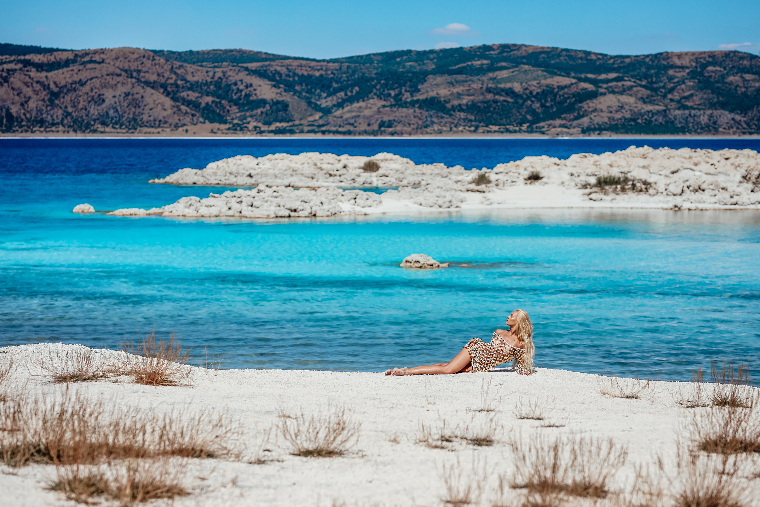 Photoshooting on Salda lake