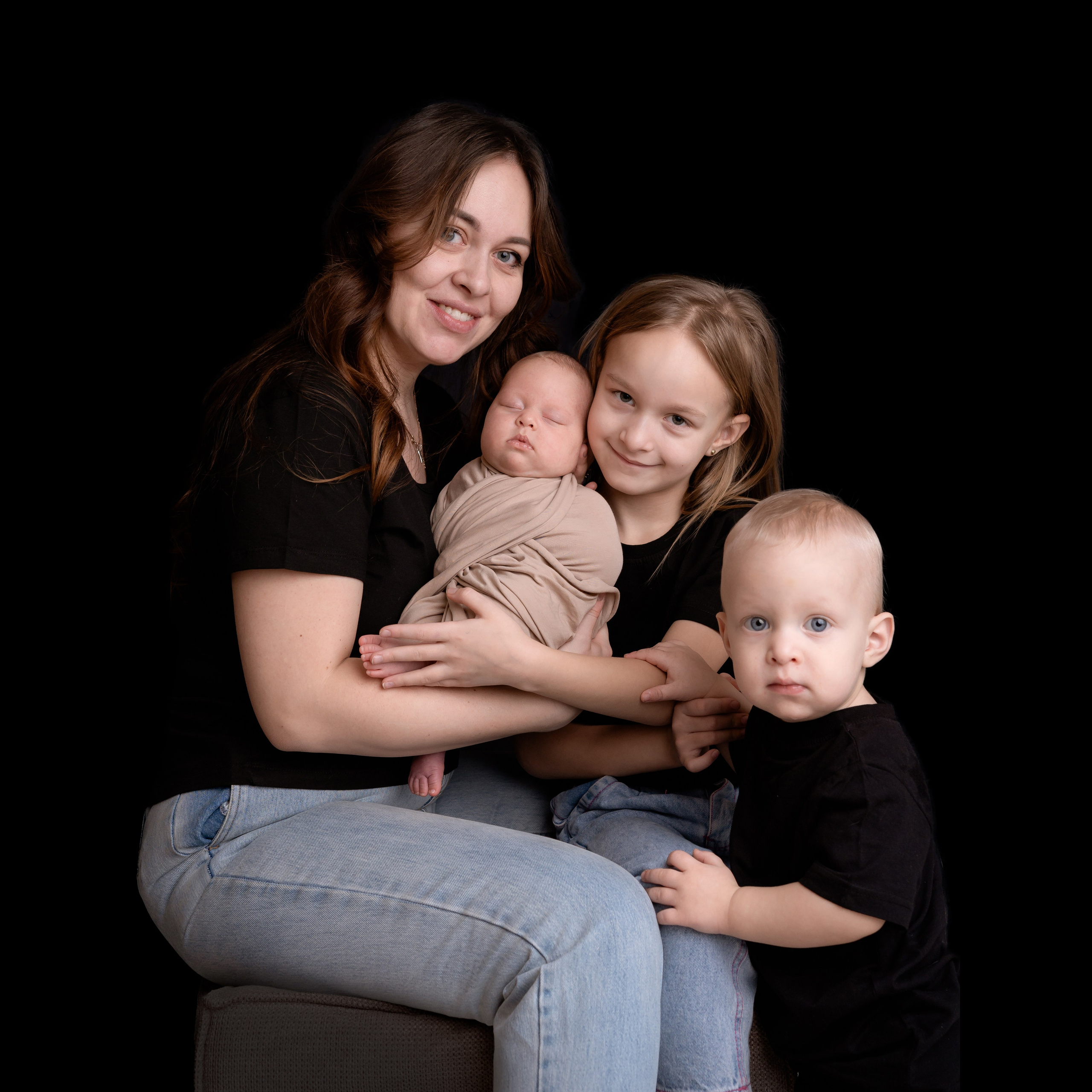 Юля, Ульяна, Саша, Алина и Виталий (на дому). Семейный и детский фотограф в Санкт-Петербурге Татьяна Горохова