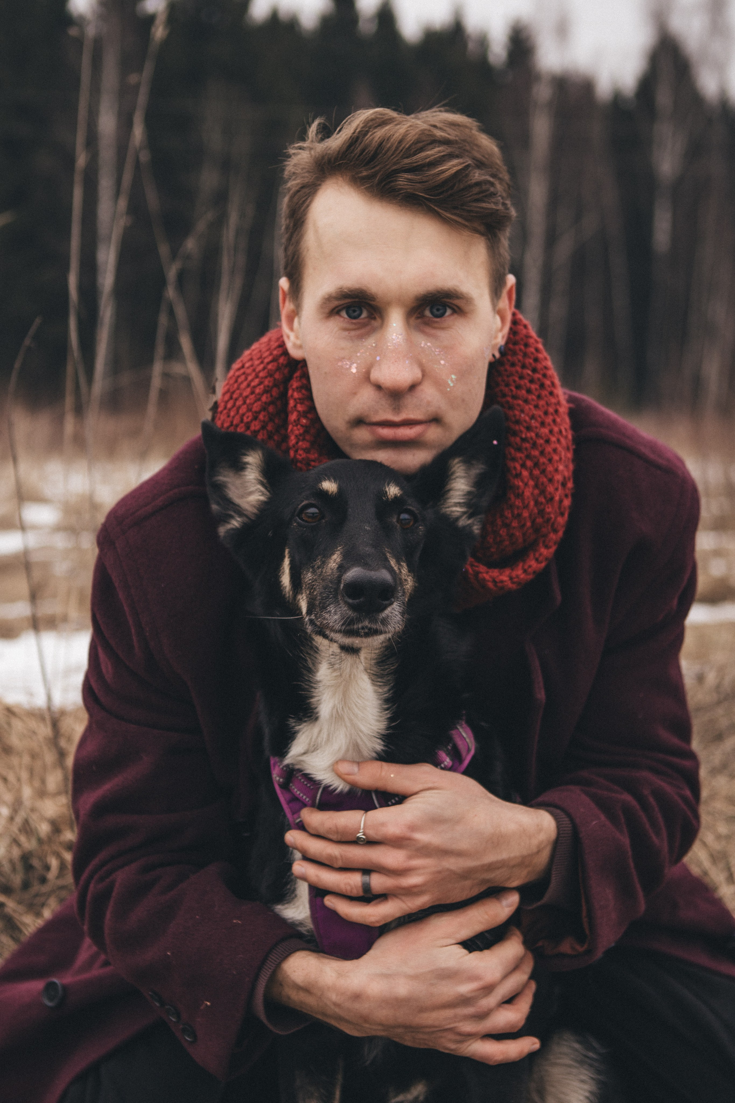 A cinematic tale of true love and unbreakable friendship between a man and a dog. Portrait, family and pet photographer in Cyprus, Ksenia Bourdelle