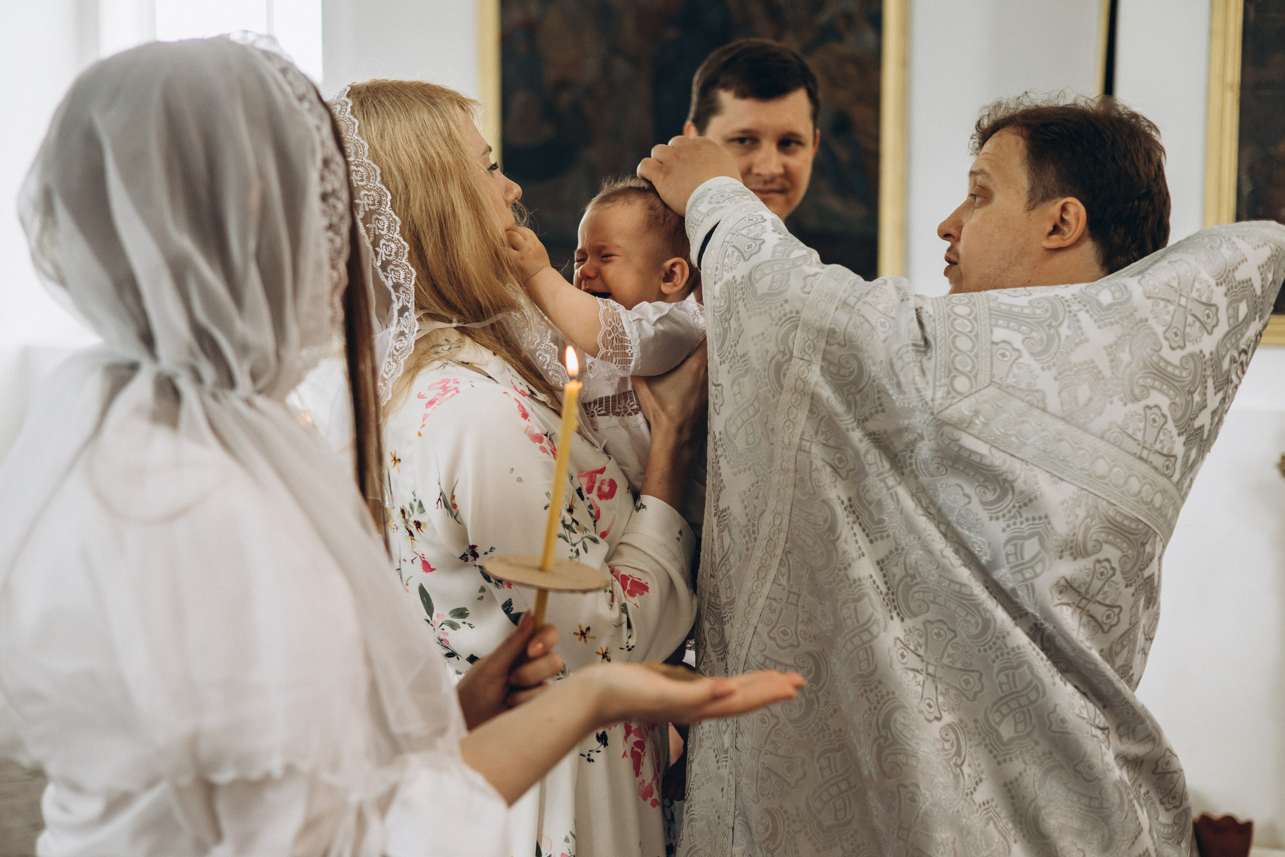 Крещение Марии в Храме Успения Пресвятой Богородицы. Свадебный и семейный фотограф Ольга Разрядова