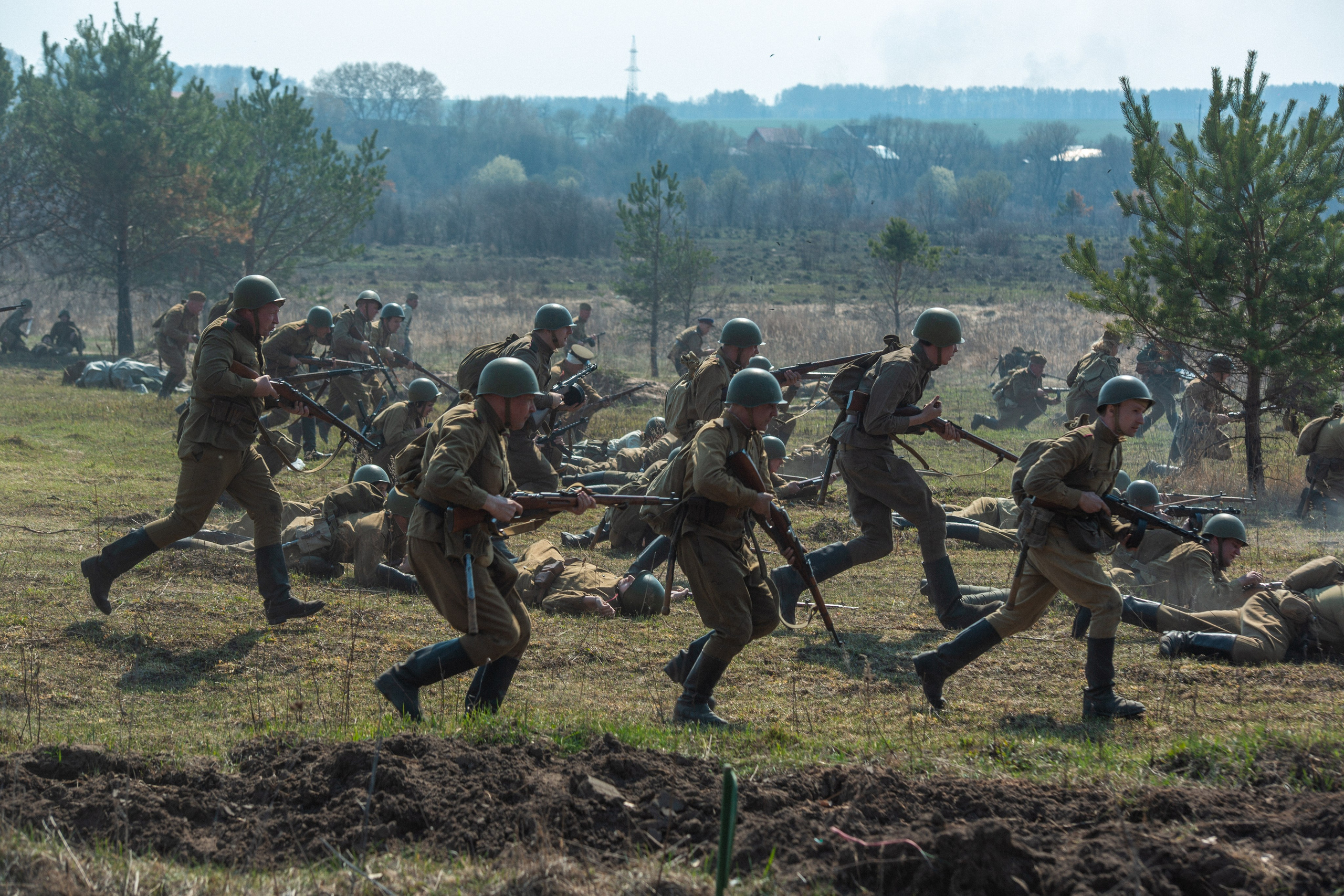 РЕКОНСТРУКЦИЯ БОЯ — ВОВ — БИТВА ЗА ГОРОД. Профессиональный фотограф в Мценске и Орловской области