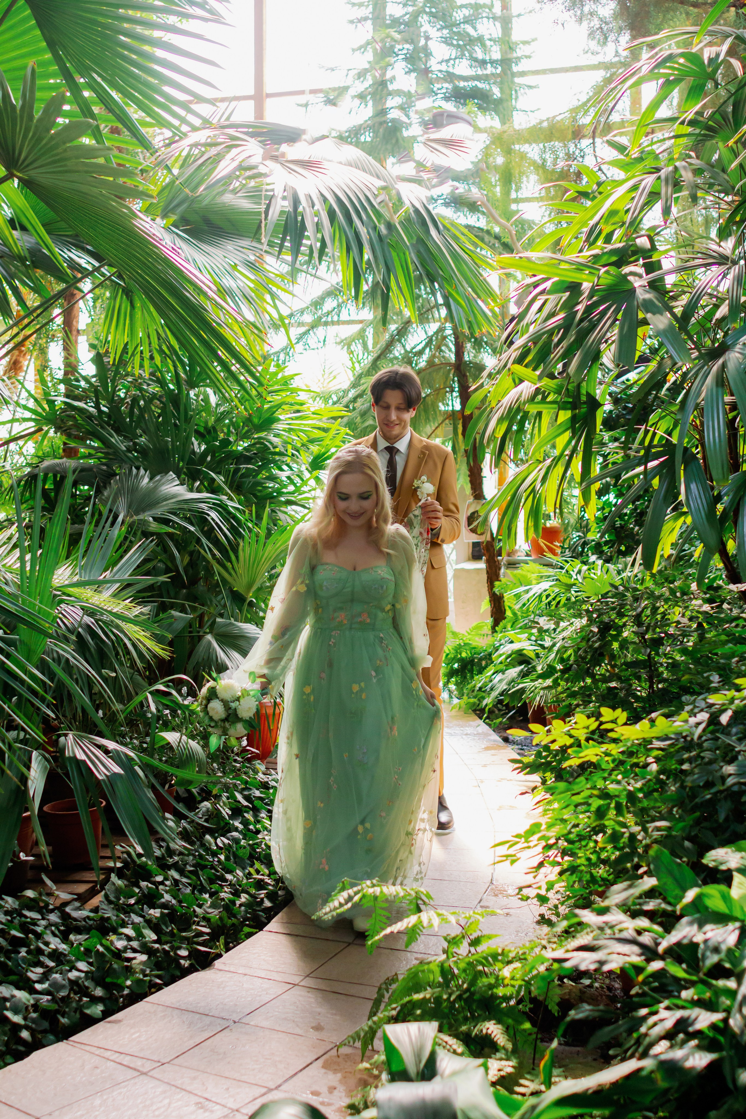 Никита и Валерия. Свадебная фотосессия в оранжерее, Екатеринбург. Фотограф в Екатеринбурге Пойгина Елена