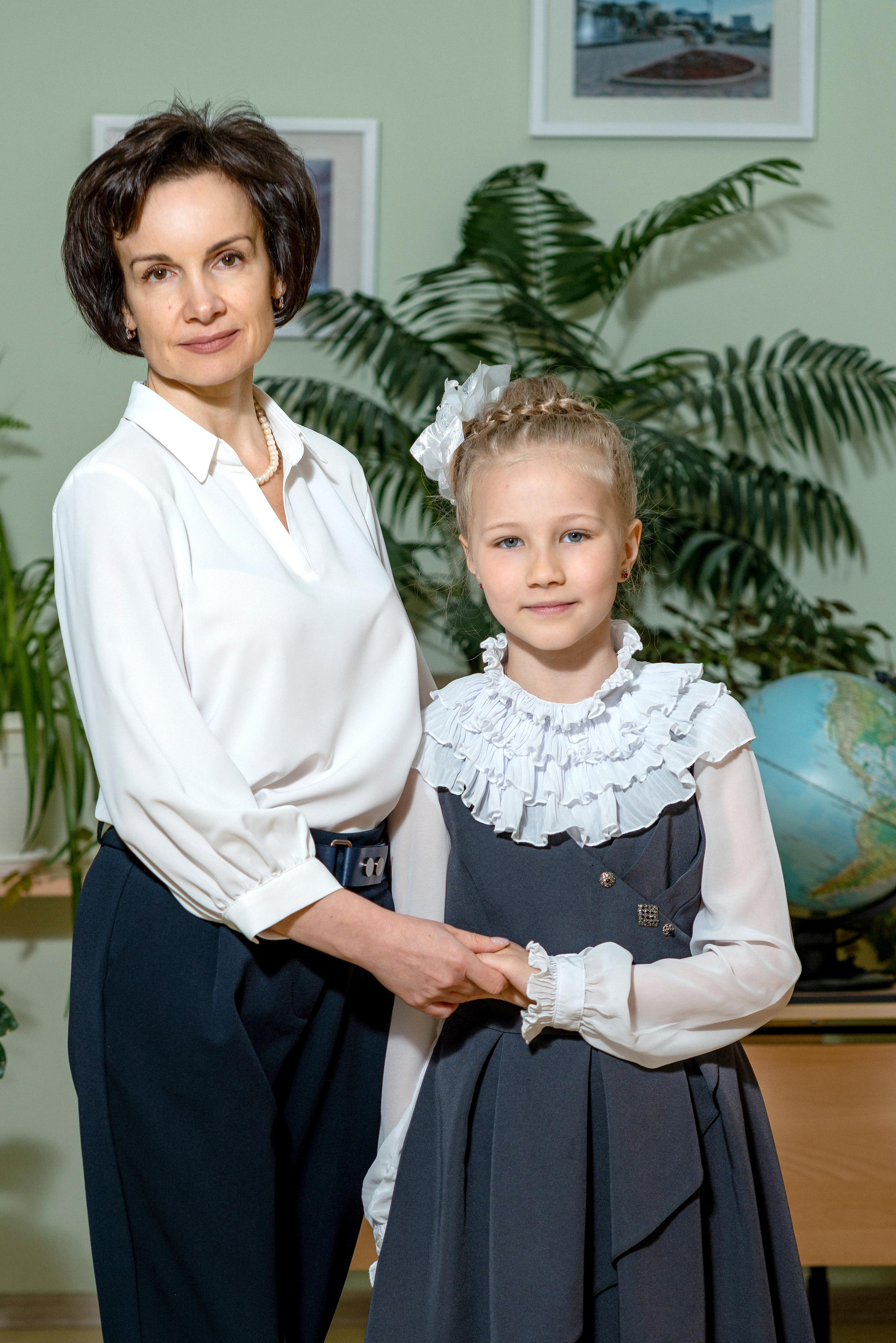 Фотография с первым учителем