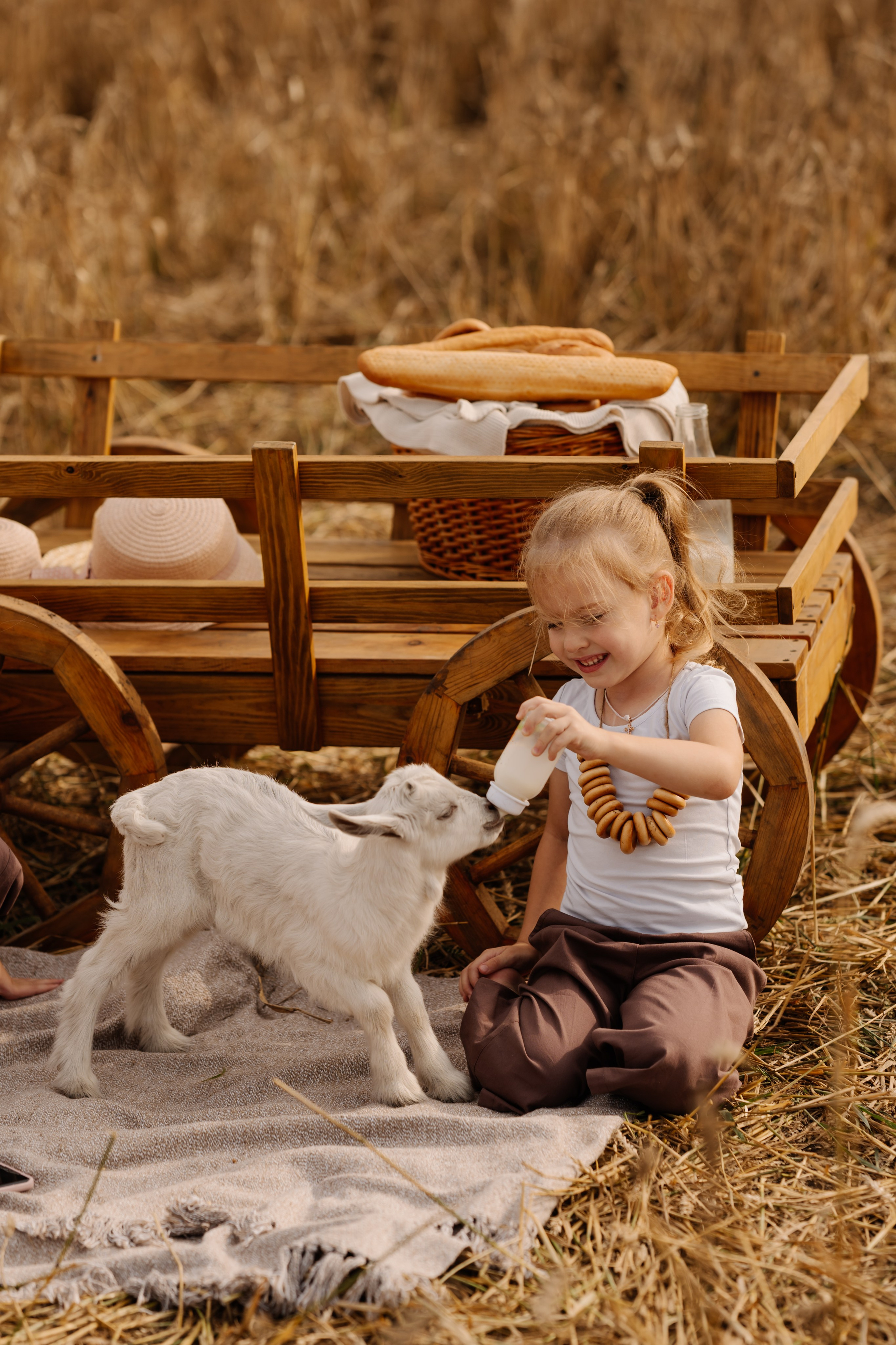Девочки с козленком. СВАДЕБНЫЙ ФОТОГРАФ КРАСНОЯРСК