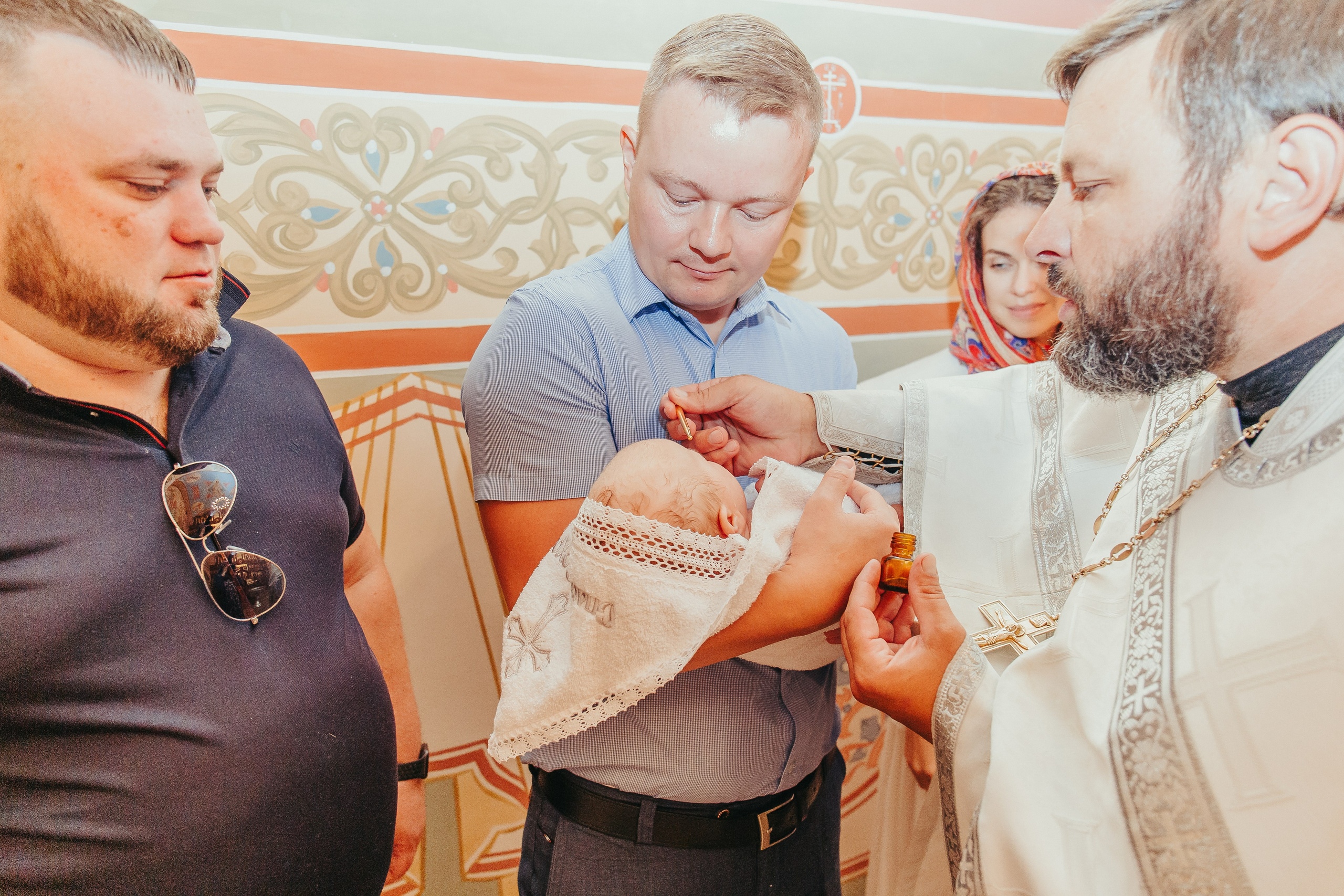 Крещение Маши в Черниговском Скиту. Фотограф новорожденных и детский в Сергиевом Посаде Кругликова Юлия