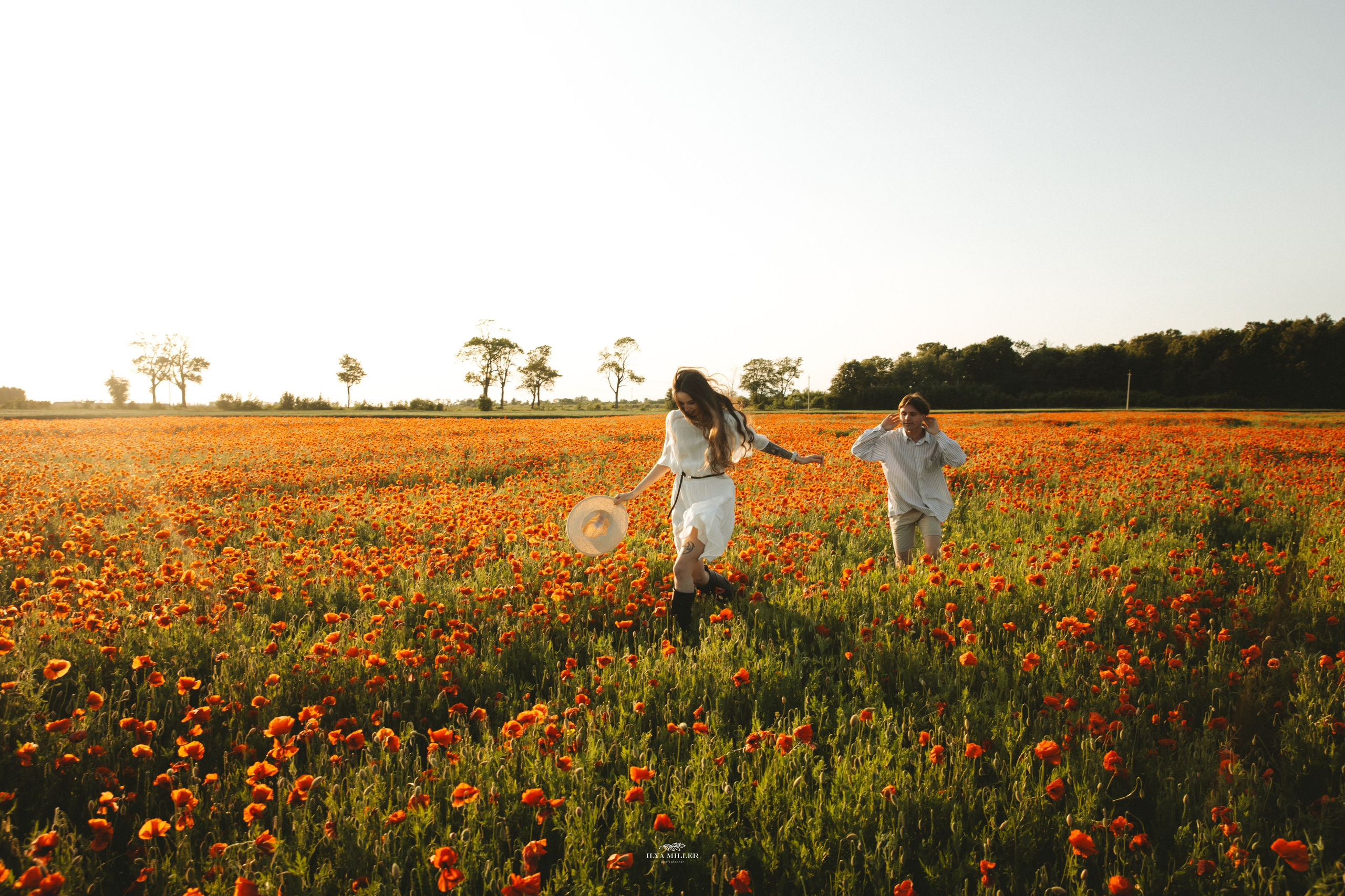 Дина и Влад / Маковые поля. Фотограф Калининград Илья Миллер