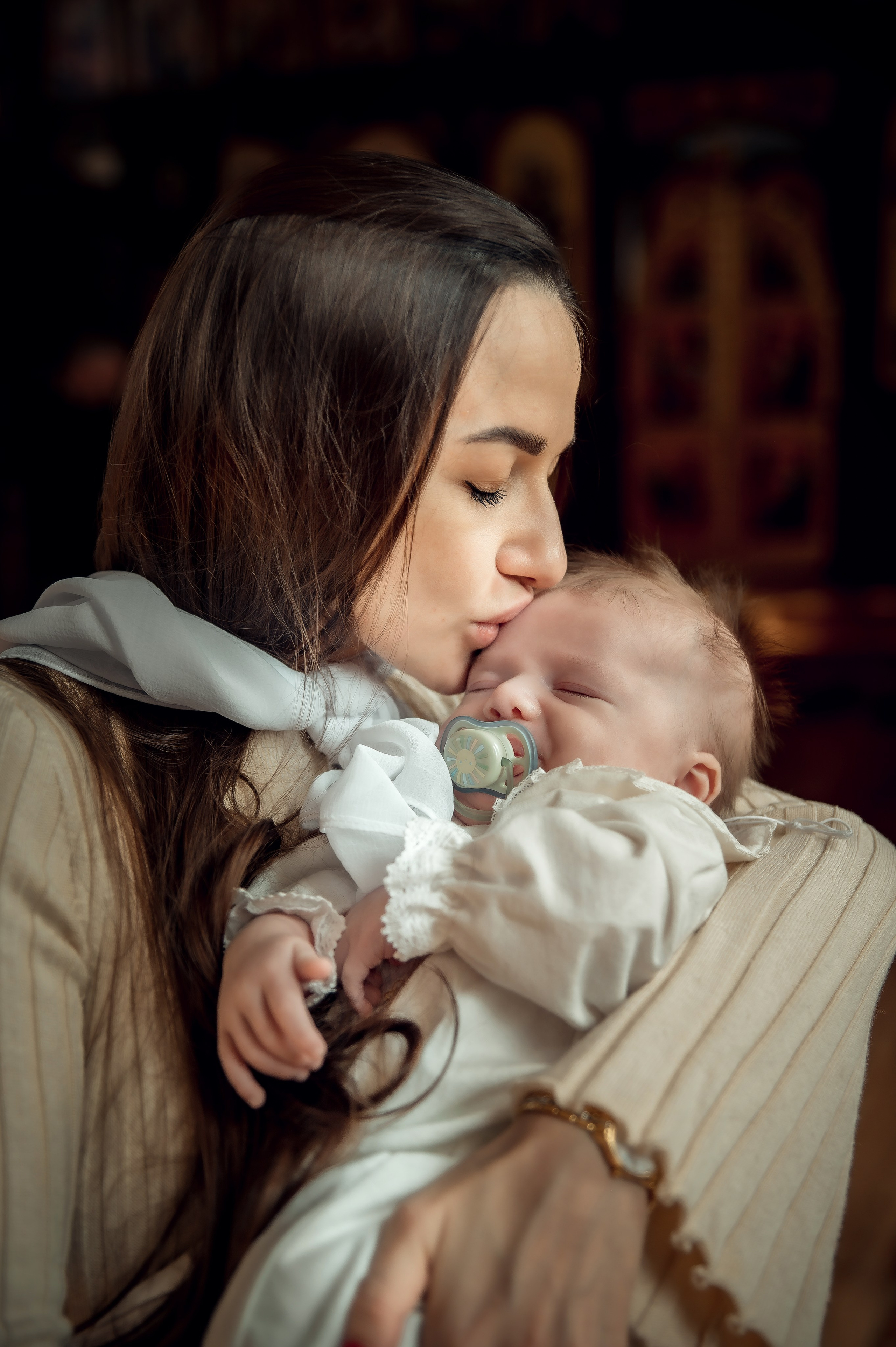 Таинство Крещения Александра. Храм Николая Чудотворца г. Краснослободск. Церковный, семейный и репортажный фотограф Волгоград, Волжский