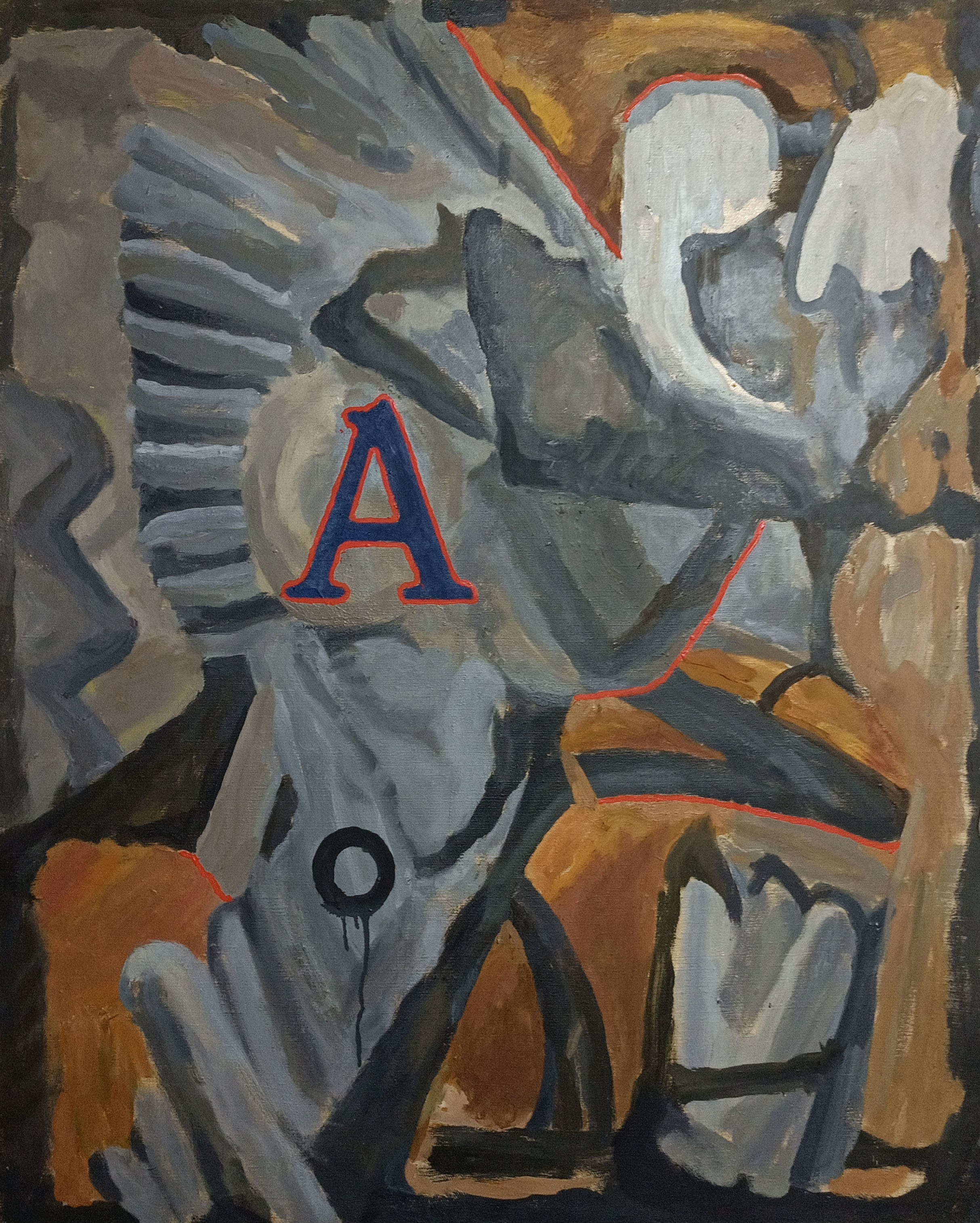 «Композиция „А“» 2005 год. Художник Величко Вадим Семёнович