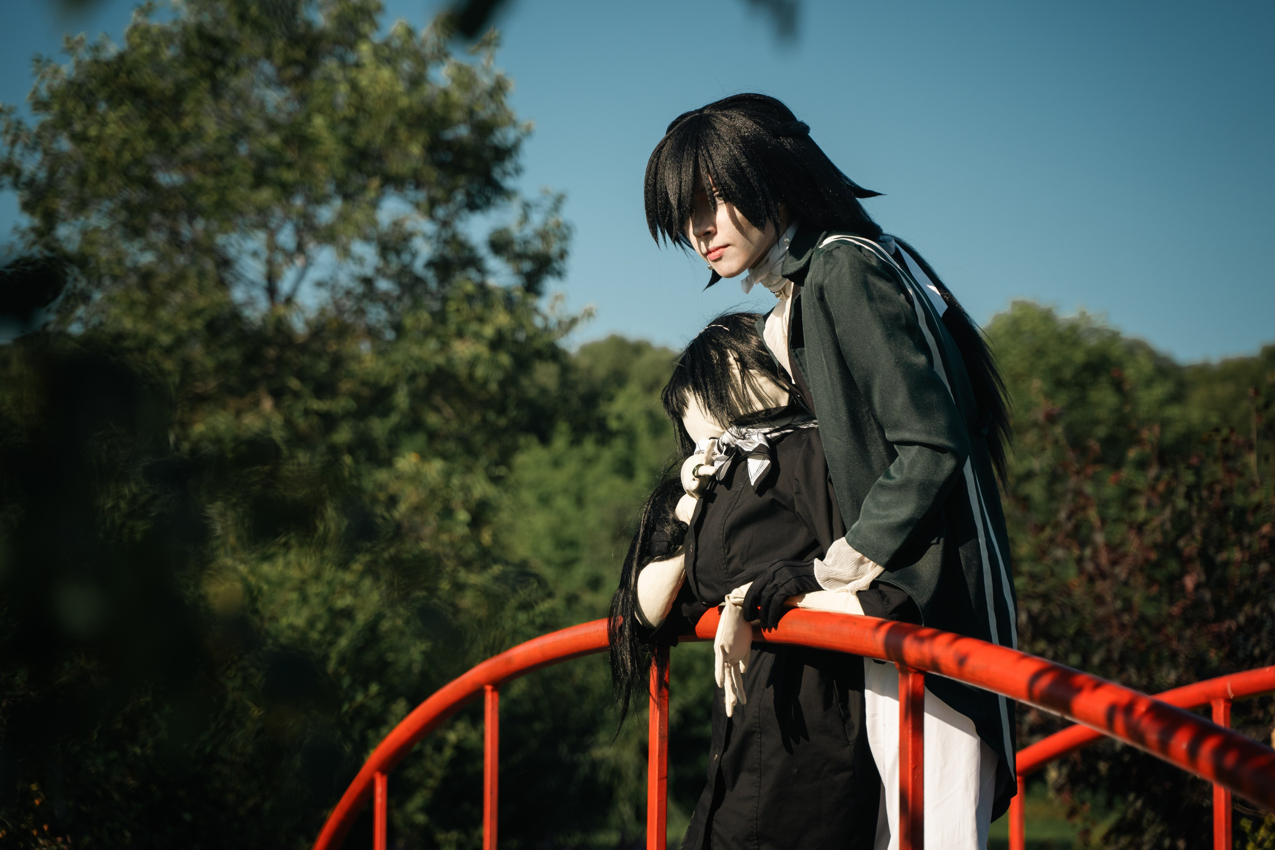 Ориджинал косплей  на красном мосту в Находке фотосессия