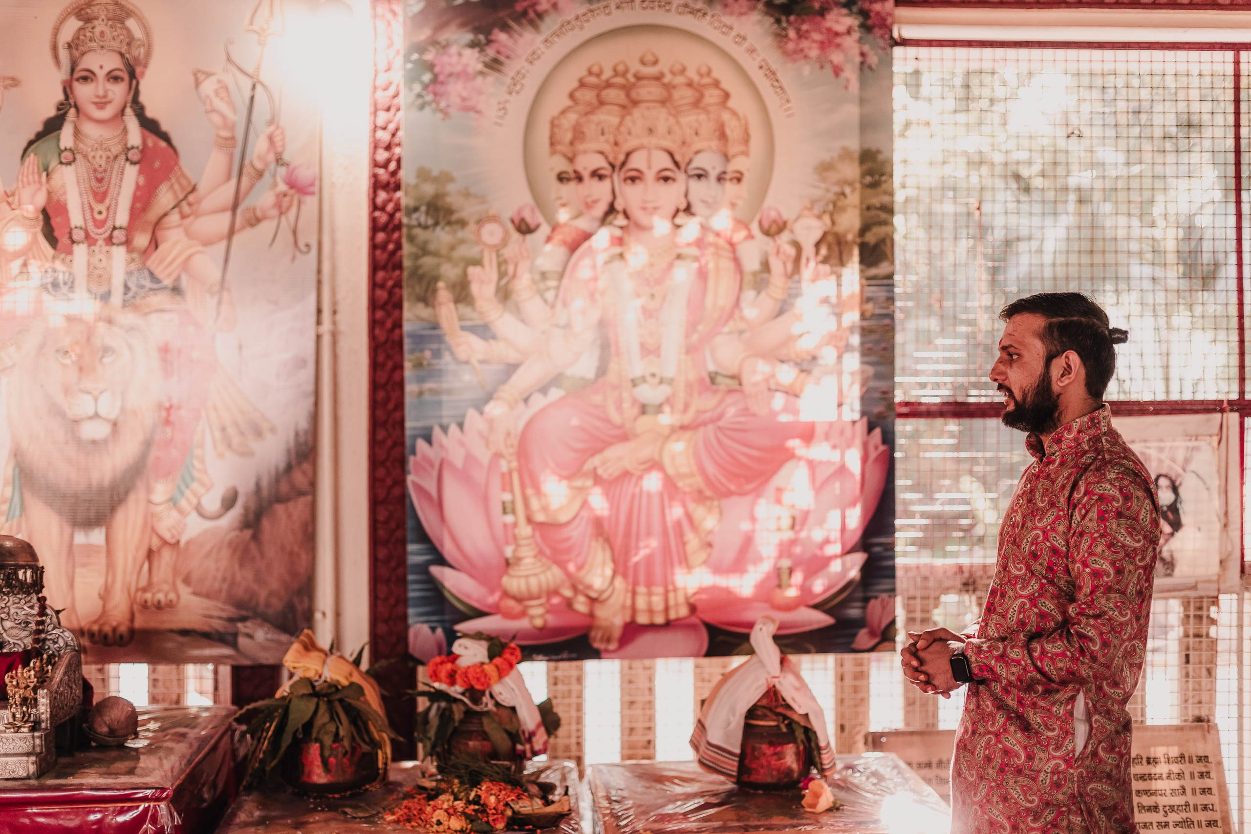 Lakshmi pooja in India. Mariam Bagdasaryan