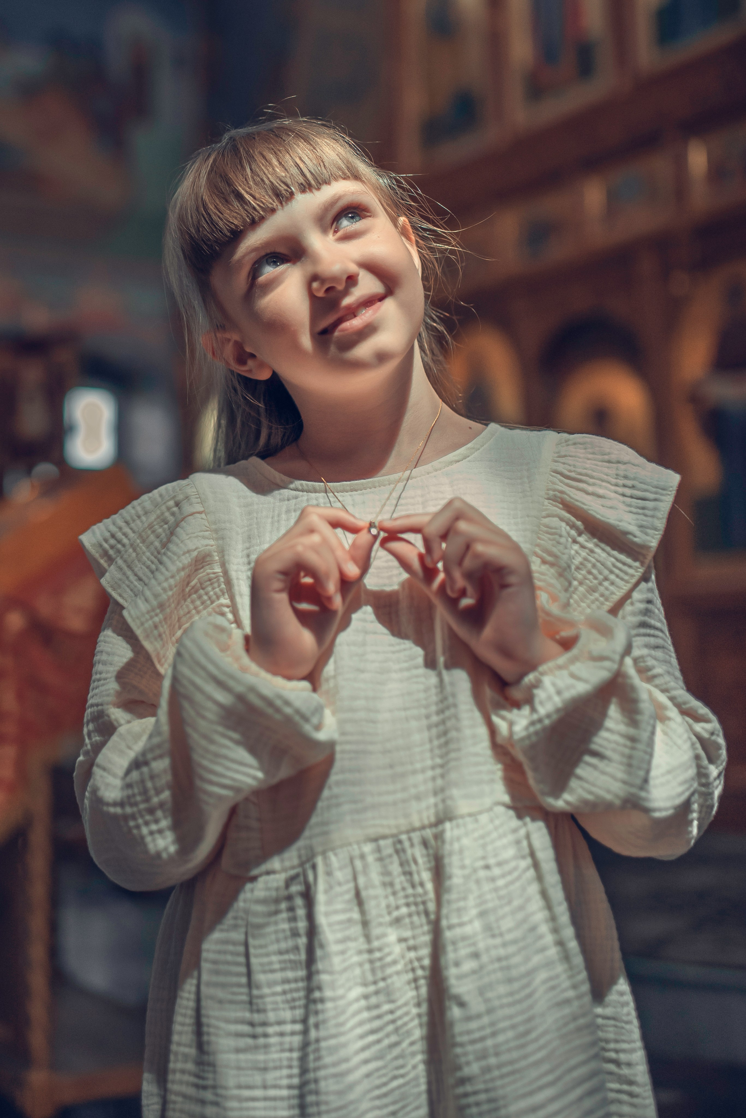 Таинство Крещения. Никодимос, Серафима и Алиса. Фотограф Стеценко Наталия. Одинцово, Москва, Московская область