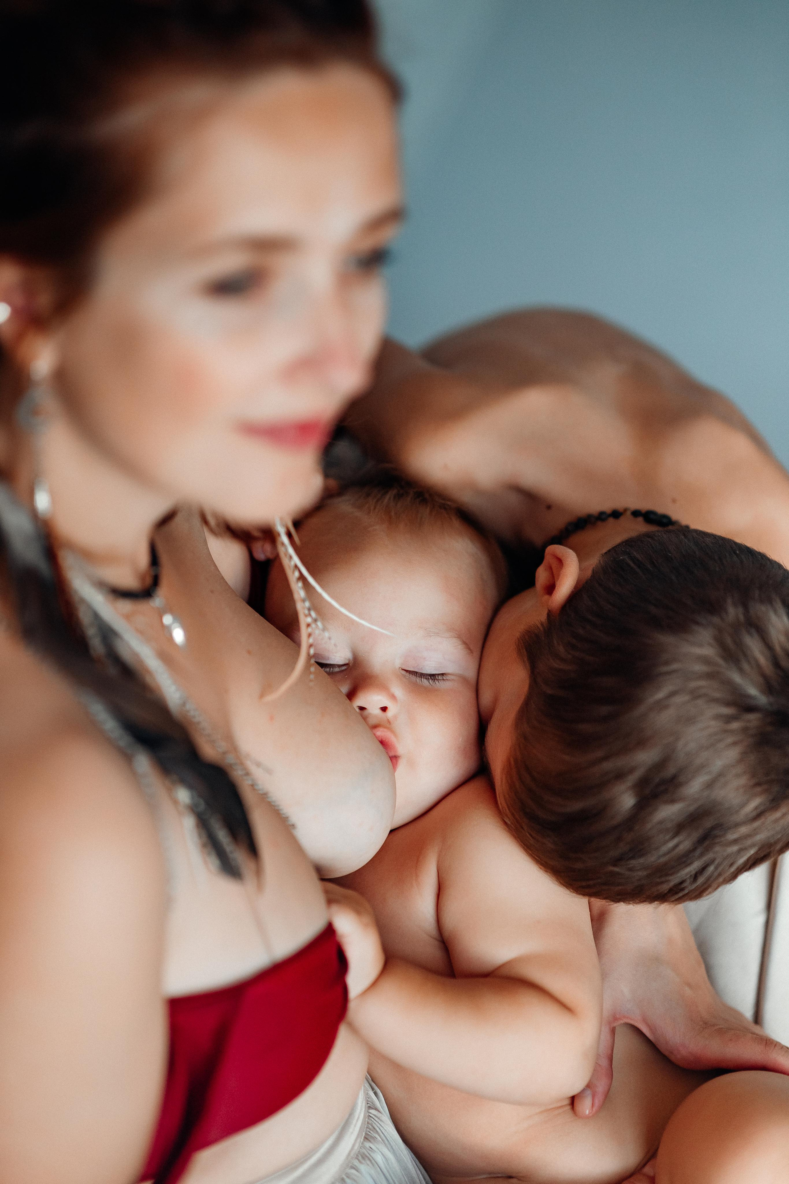 Мама Аня и дети, фотостудия Воздух, октябрь 21