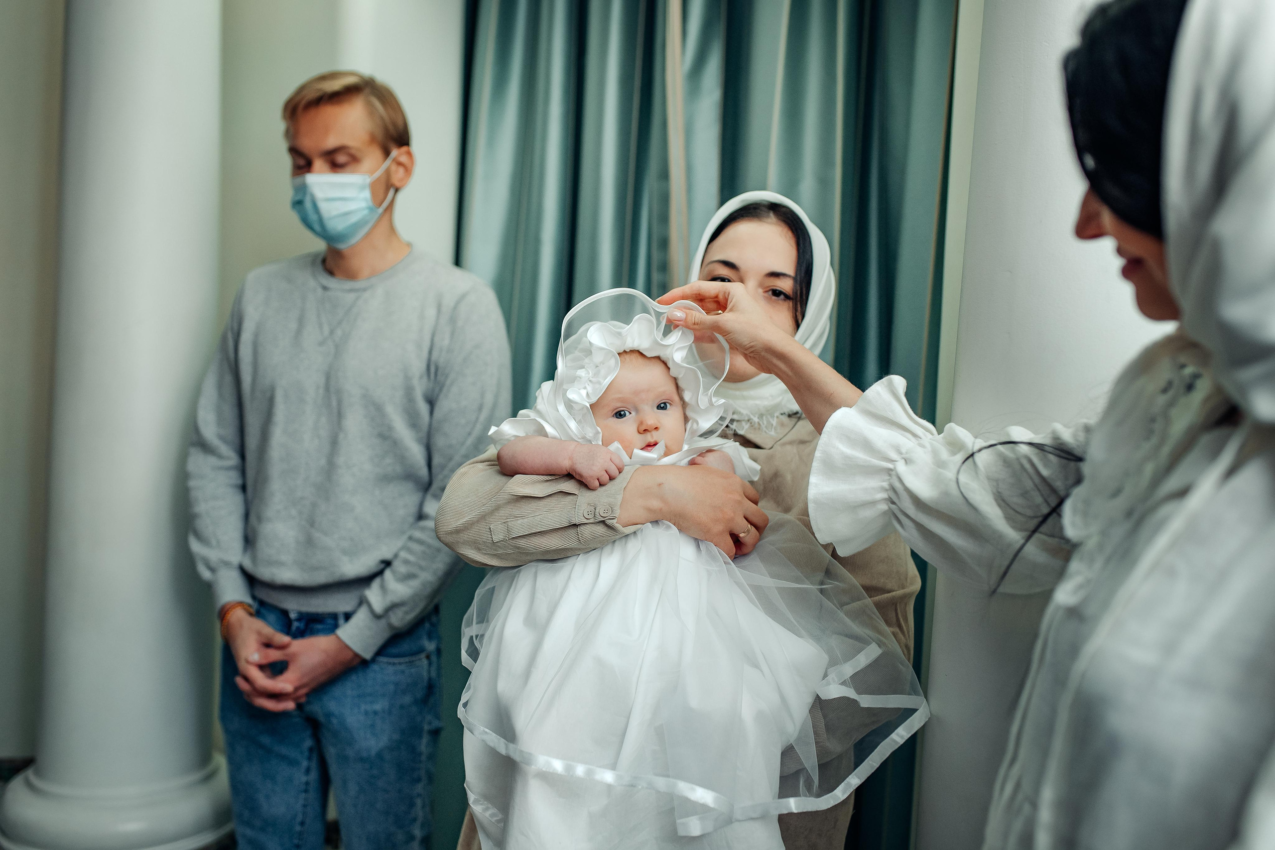 Крещение Киры, храм Святой Живоначальной Троицы, Минск, сентябрь 2021