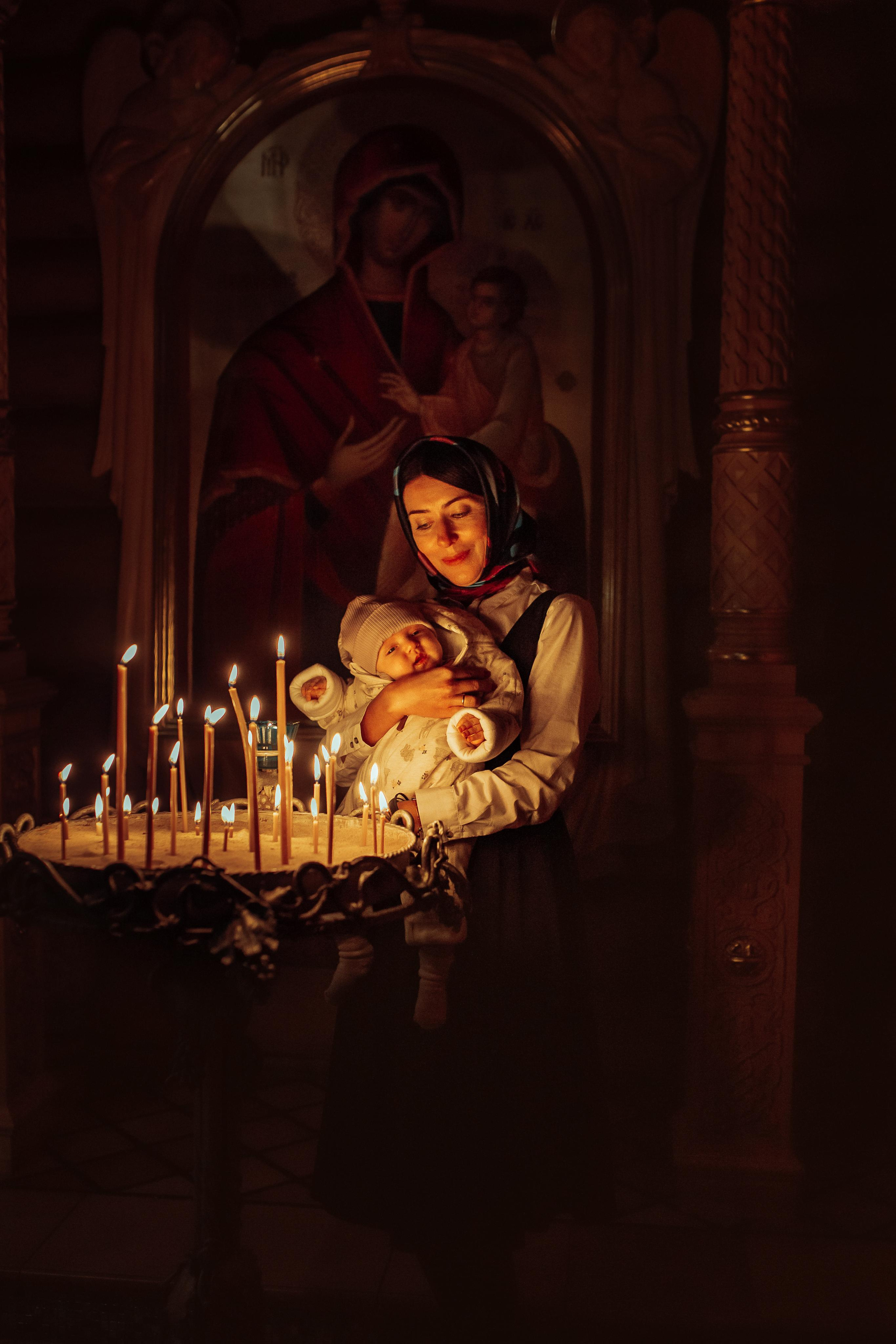 Крещение Киры, храм Святой Живоначальной Троицы, Минск, сентябрь 2021