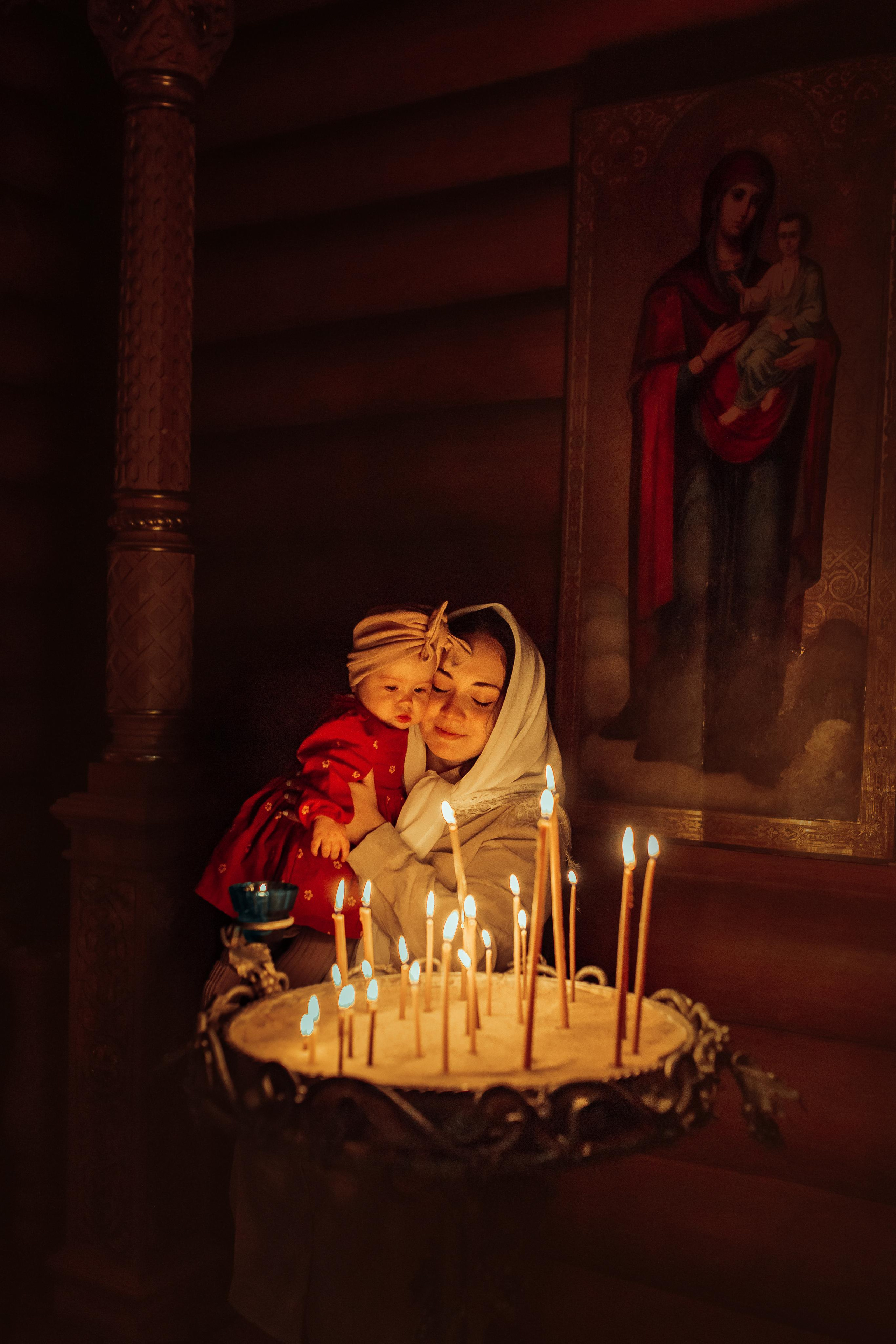 Крещение Киры, храм Святой Живоначальной Троицы, Минск, сентябрь 2021