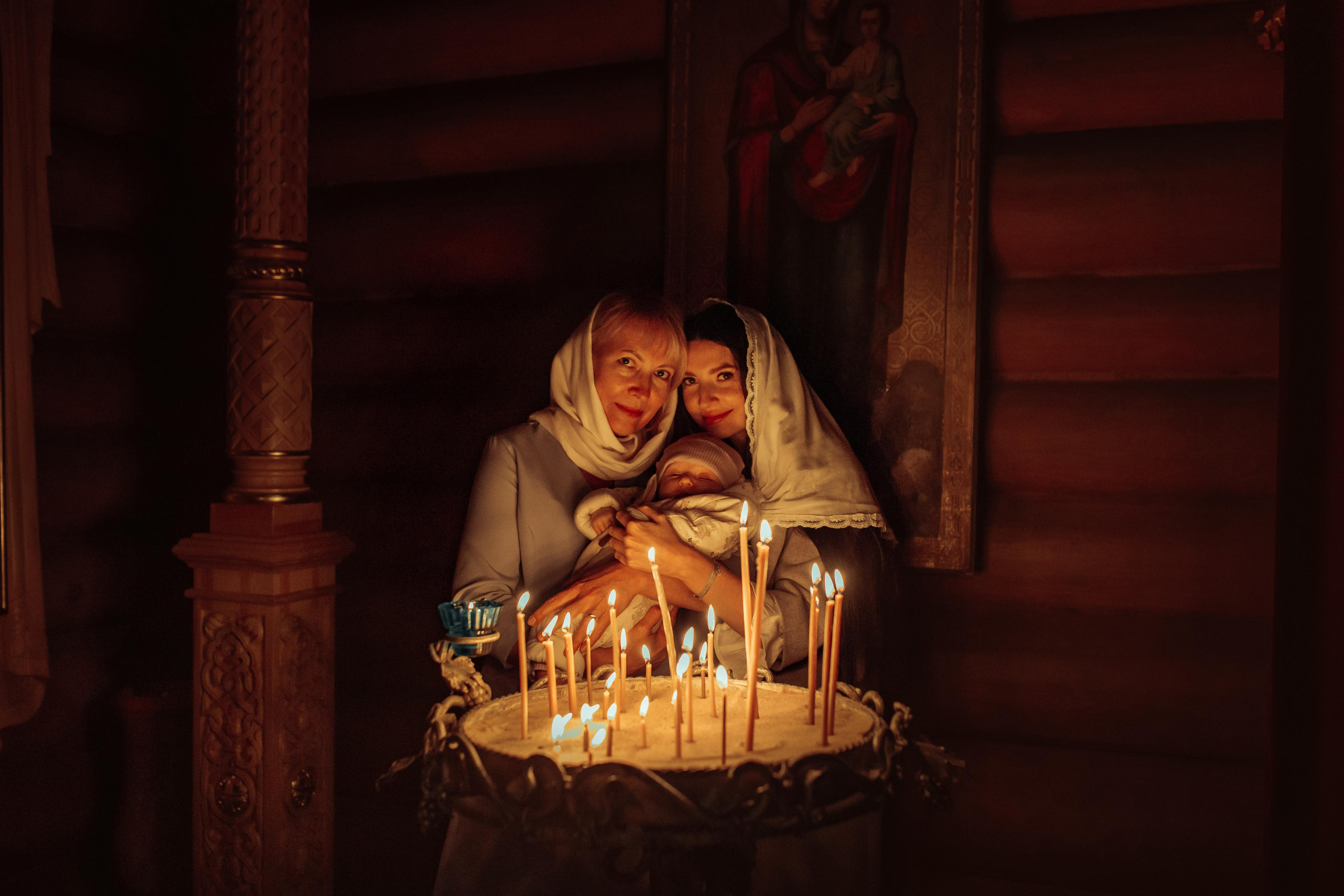 Крещение Киры, храм Святой Живоначальной Троицы, Минск, сентябрь 2021