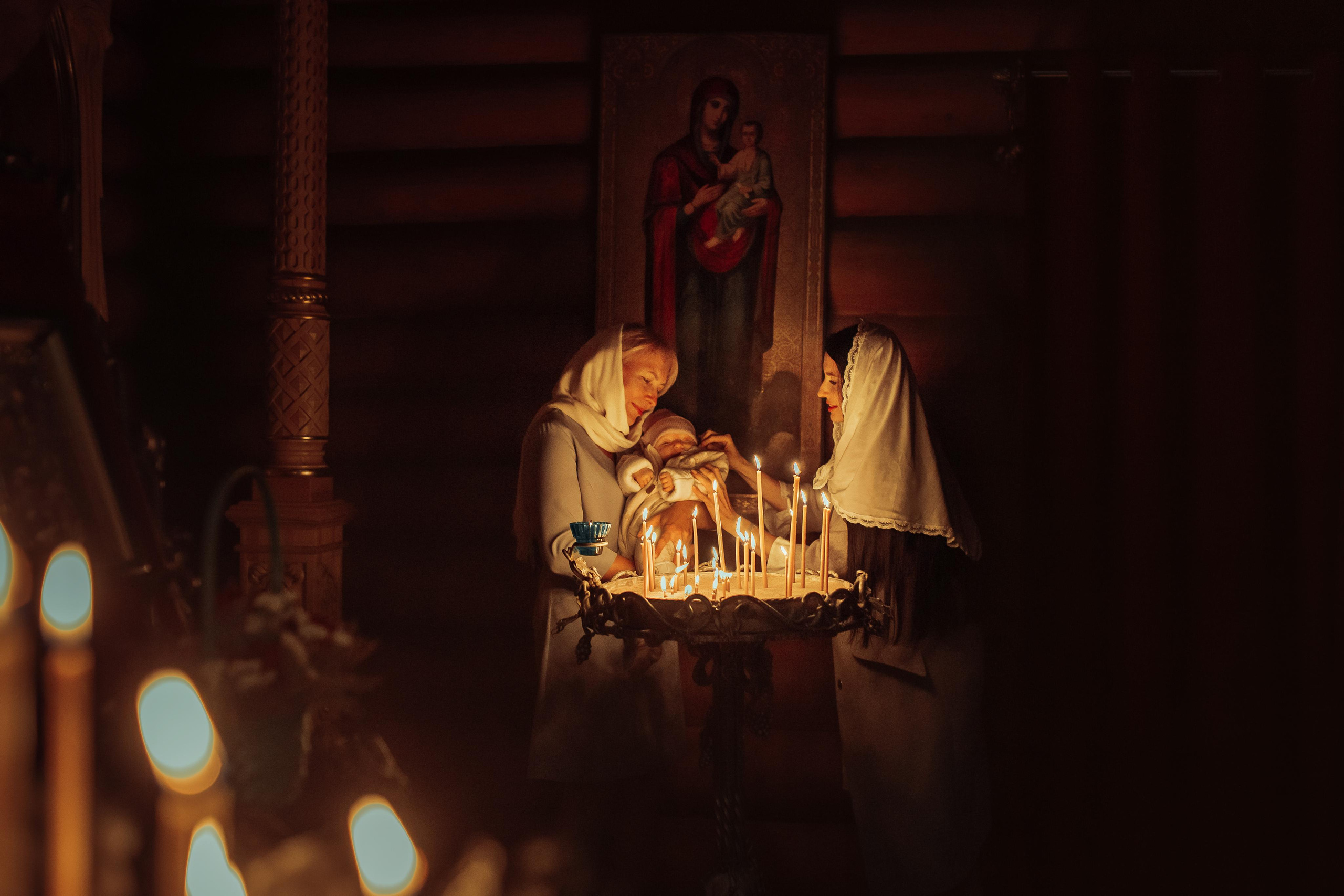 Крещение Киры, храм Святой Живоначальной Троицы, Минск, сентябрь 2021