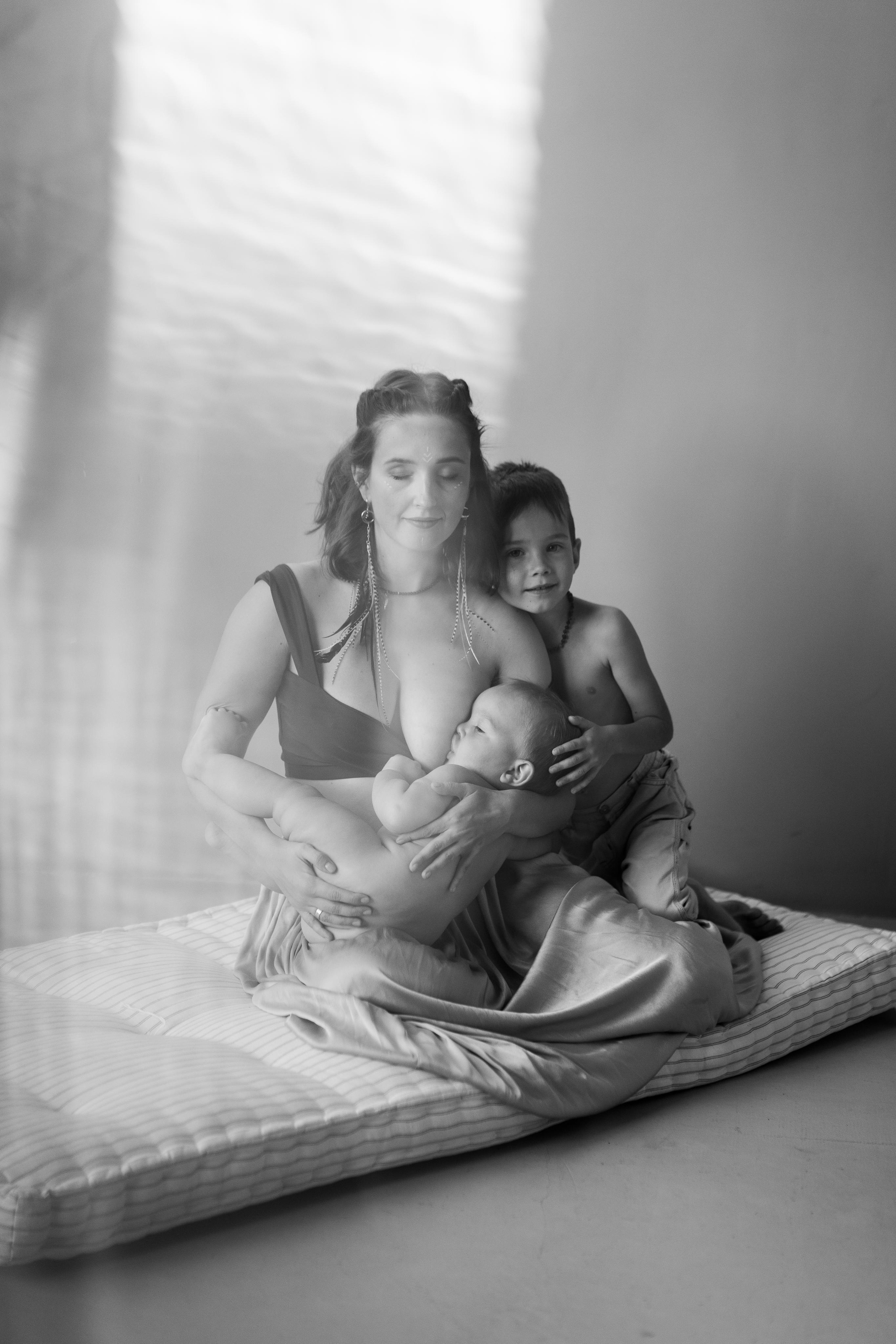 Мама Аня и дети, фотостудия Воздух, октябрь 21