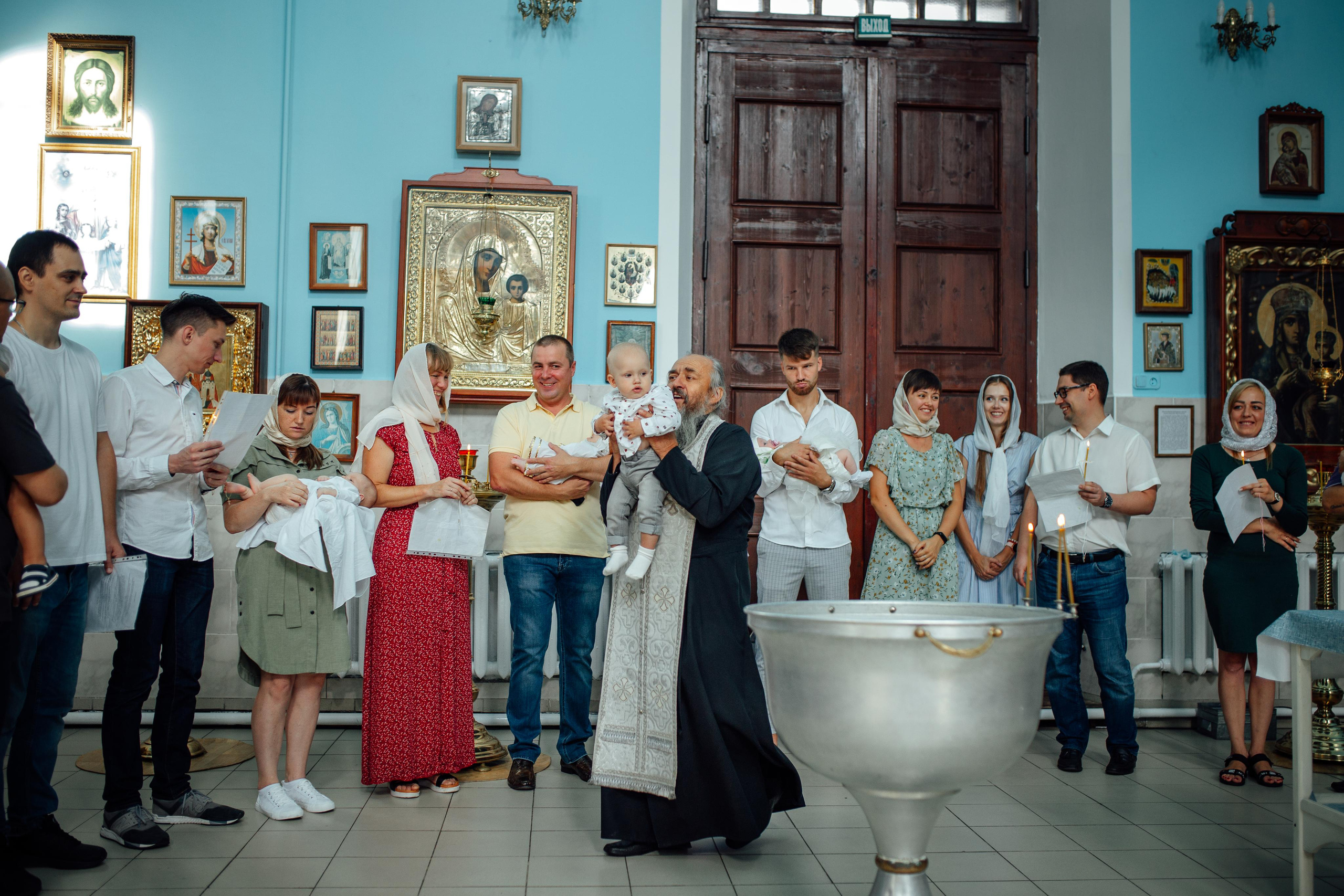 Крещение Марка, храм Петра и Павла, Сенница, август 21