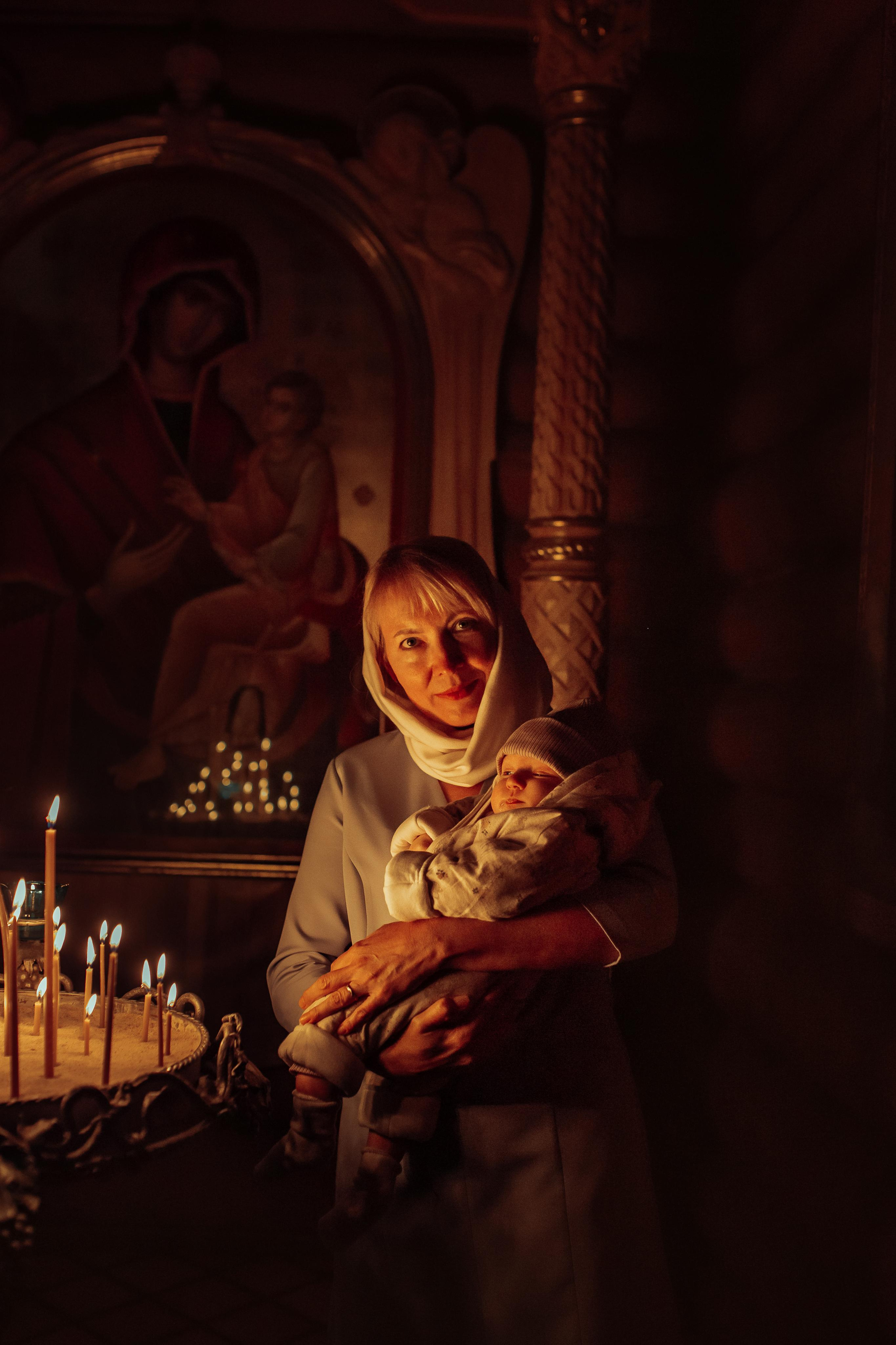 Крещение Киры, храм Святой Живоначальной Троицы, Минск, сентябрь 2021