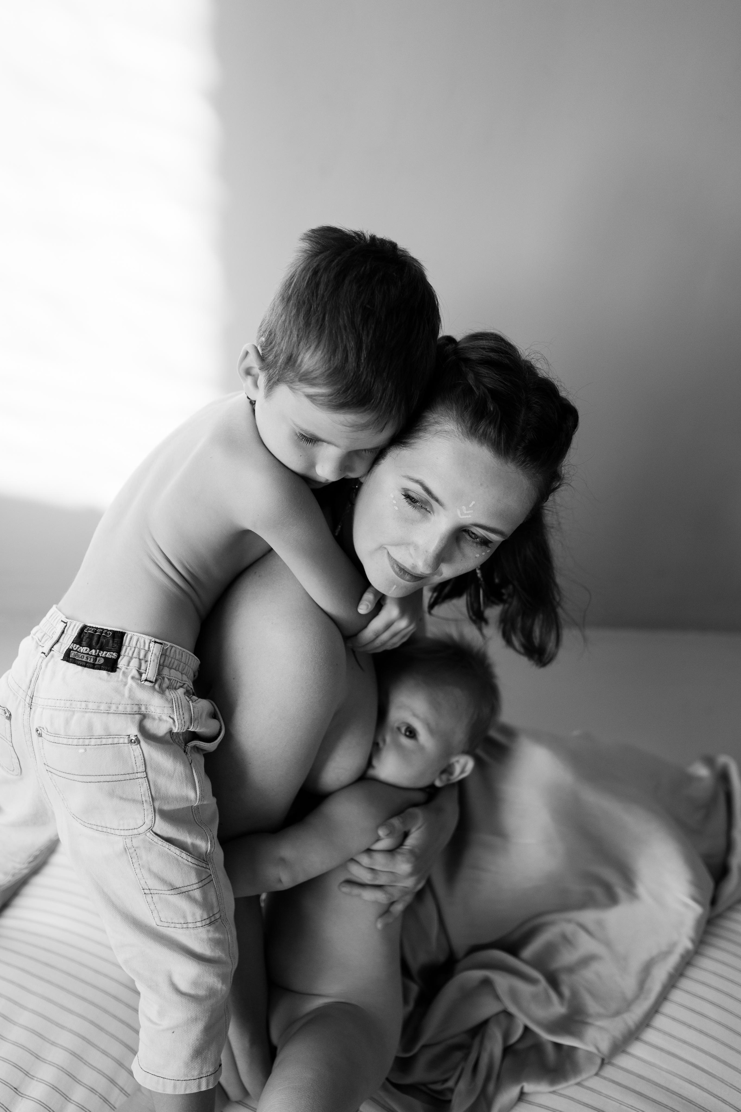 Мама Аня и дети, фотостудия Воздух, октябрь 21