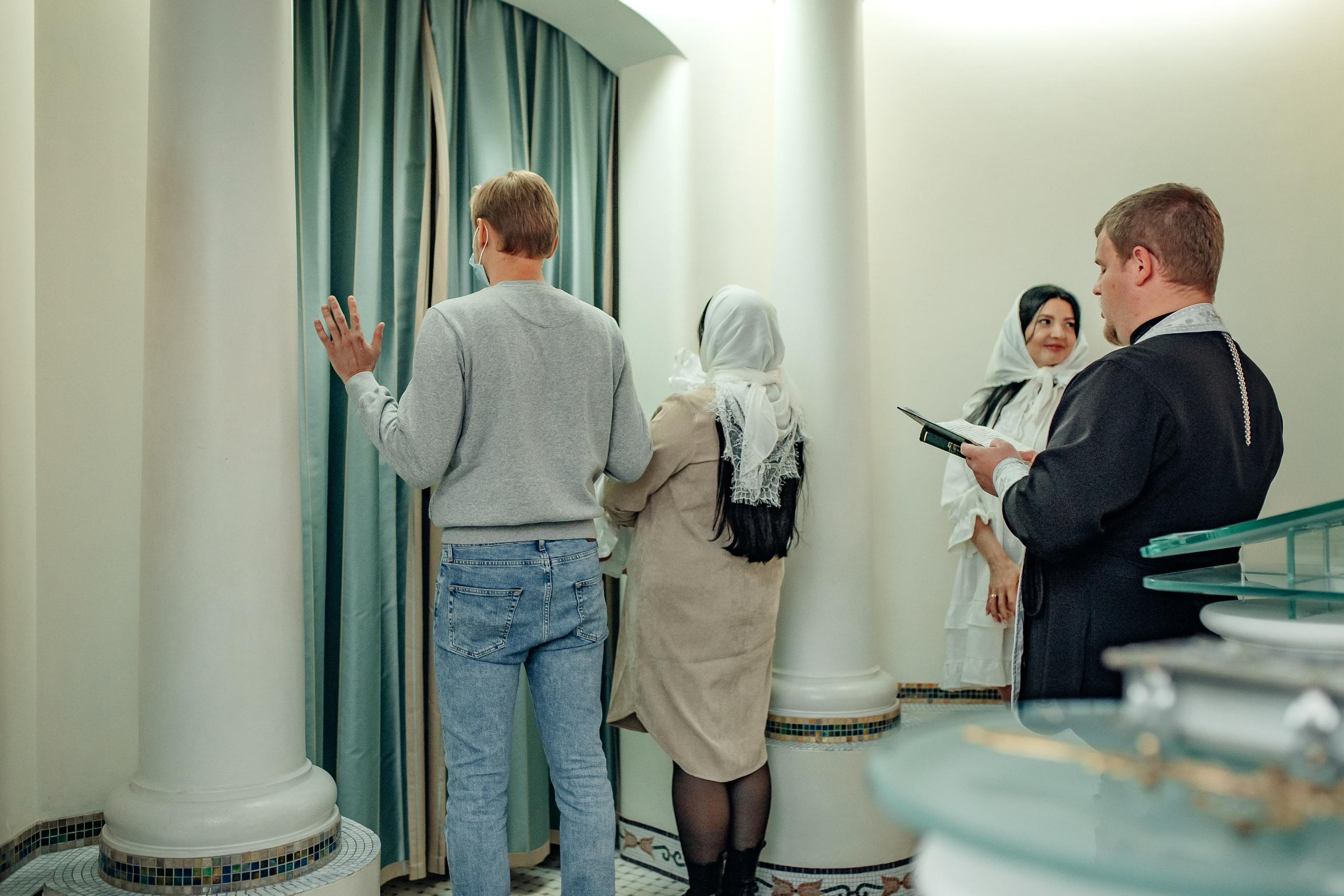 Крещение Киры, храм Святой Живоначальной Троицы, Минск, сентябрь 2021