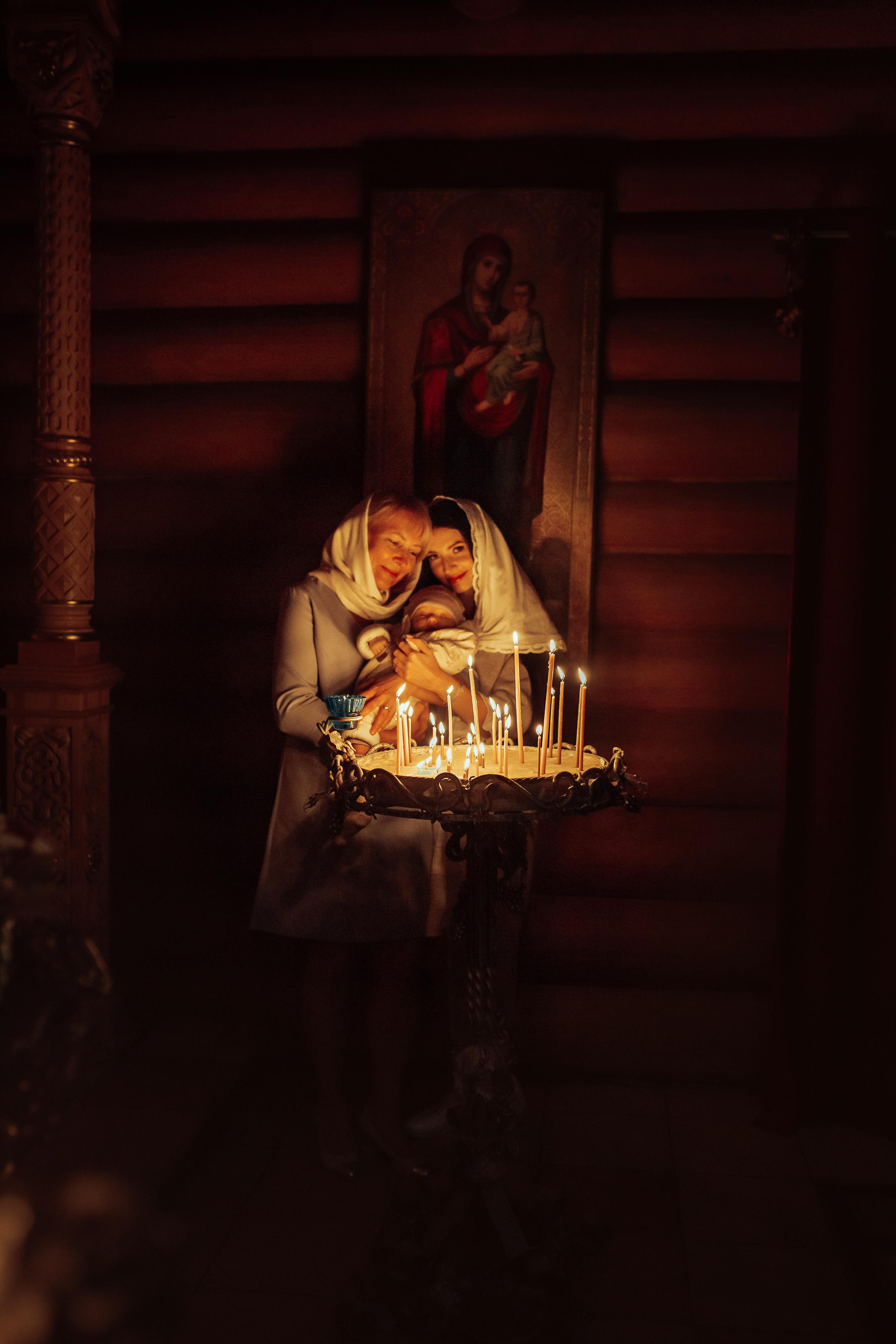 Крещение Киры, храм Святой Живоначальной Троицы, Минск, сентябрь 2021