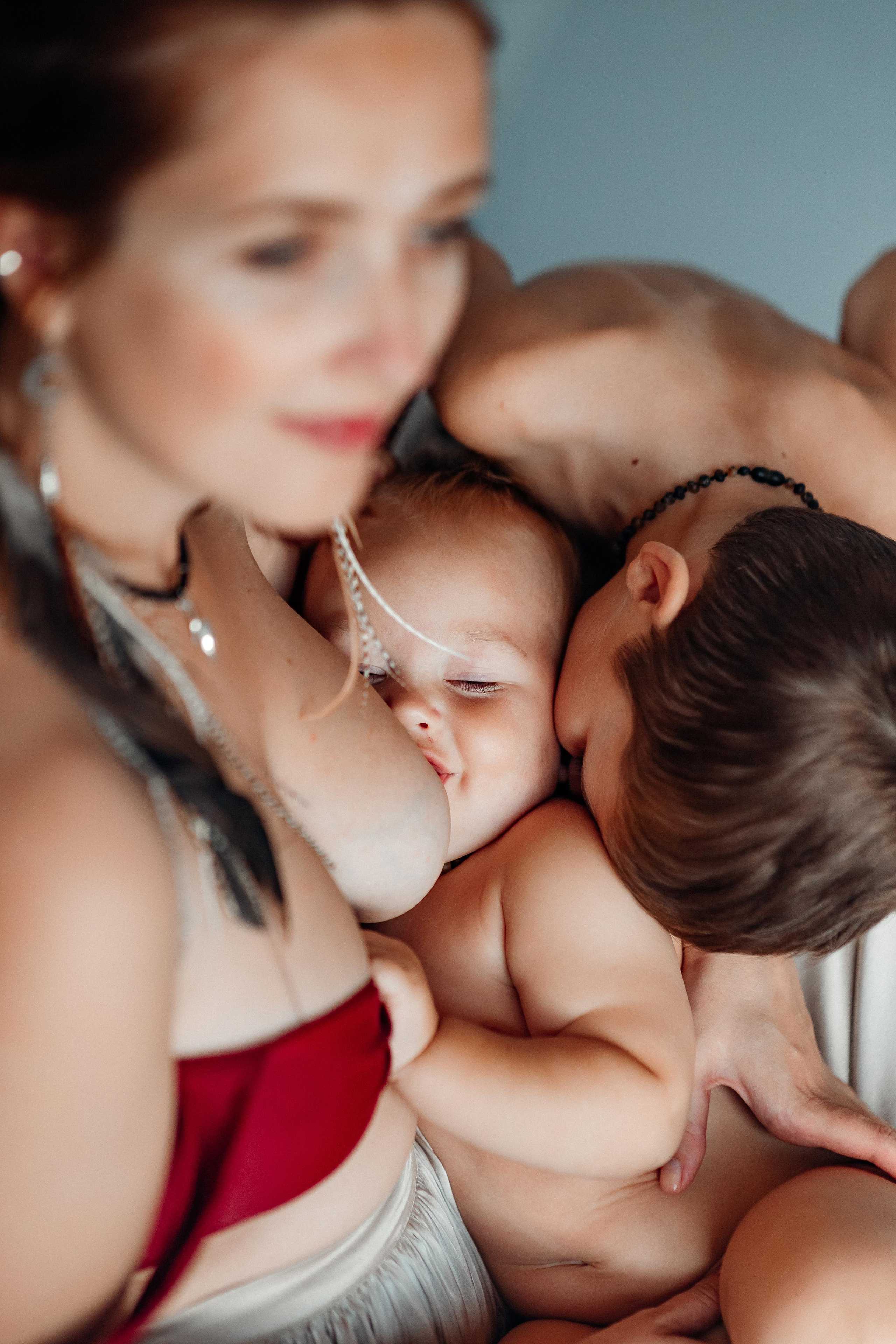 Мама Аня и дети, фотостудия Воздух, октябрь 21