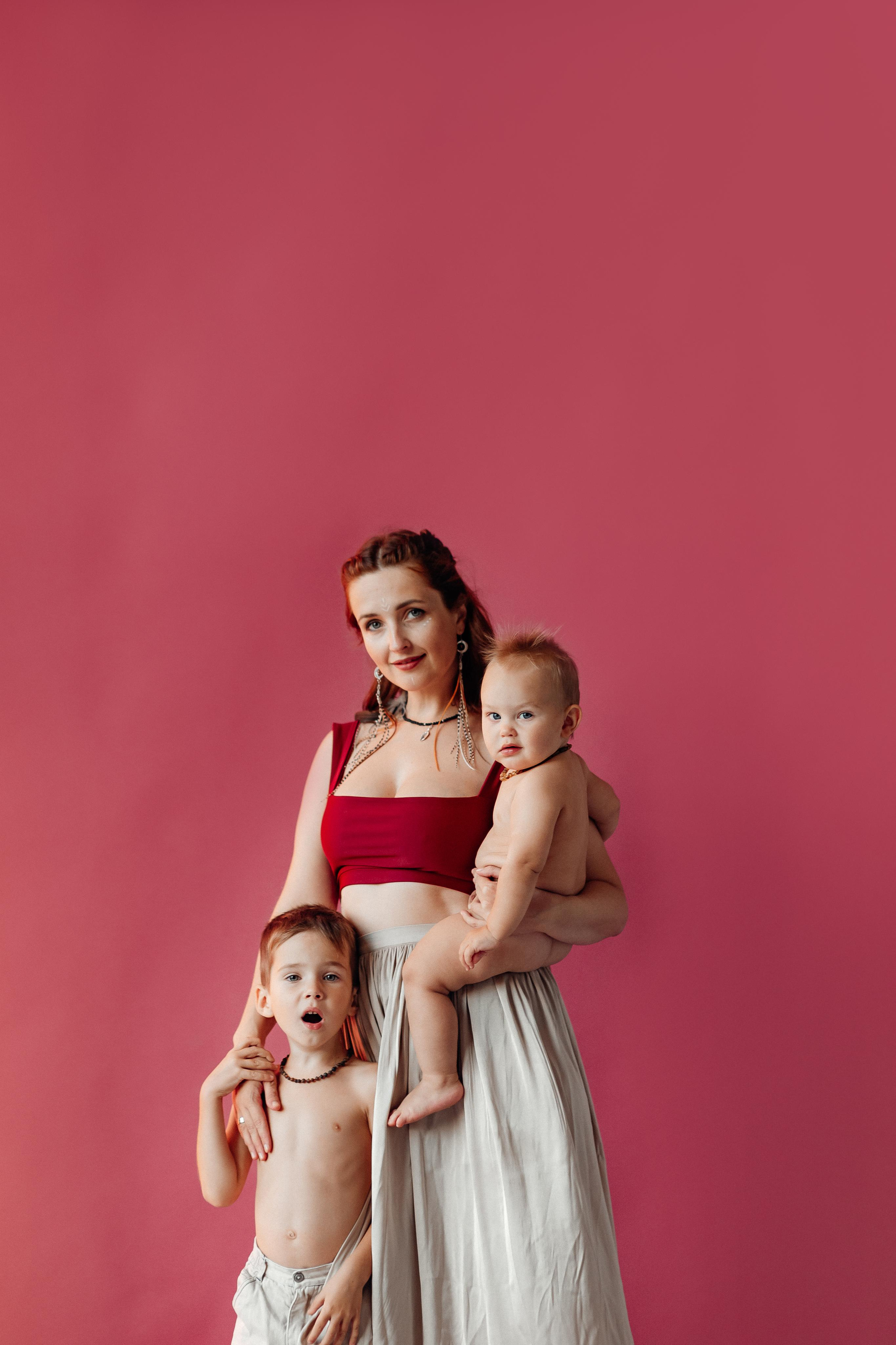 Мама Аня и дети, фотостудия Воздух, октябрь 21