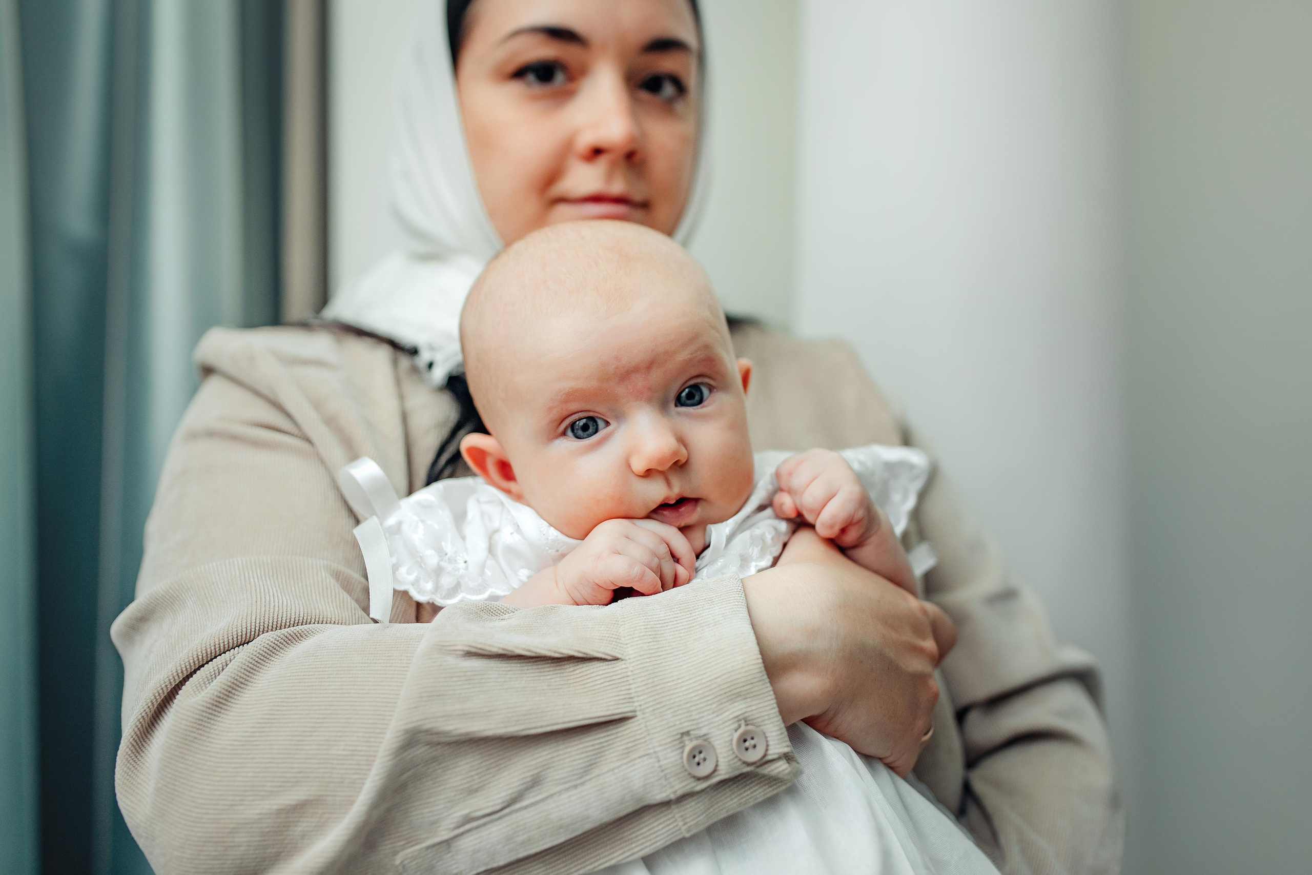 Крещение Киры, храм Святой Живоначальной Троицы, Минск, сентябрь 2021