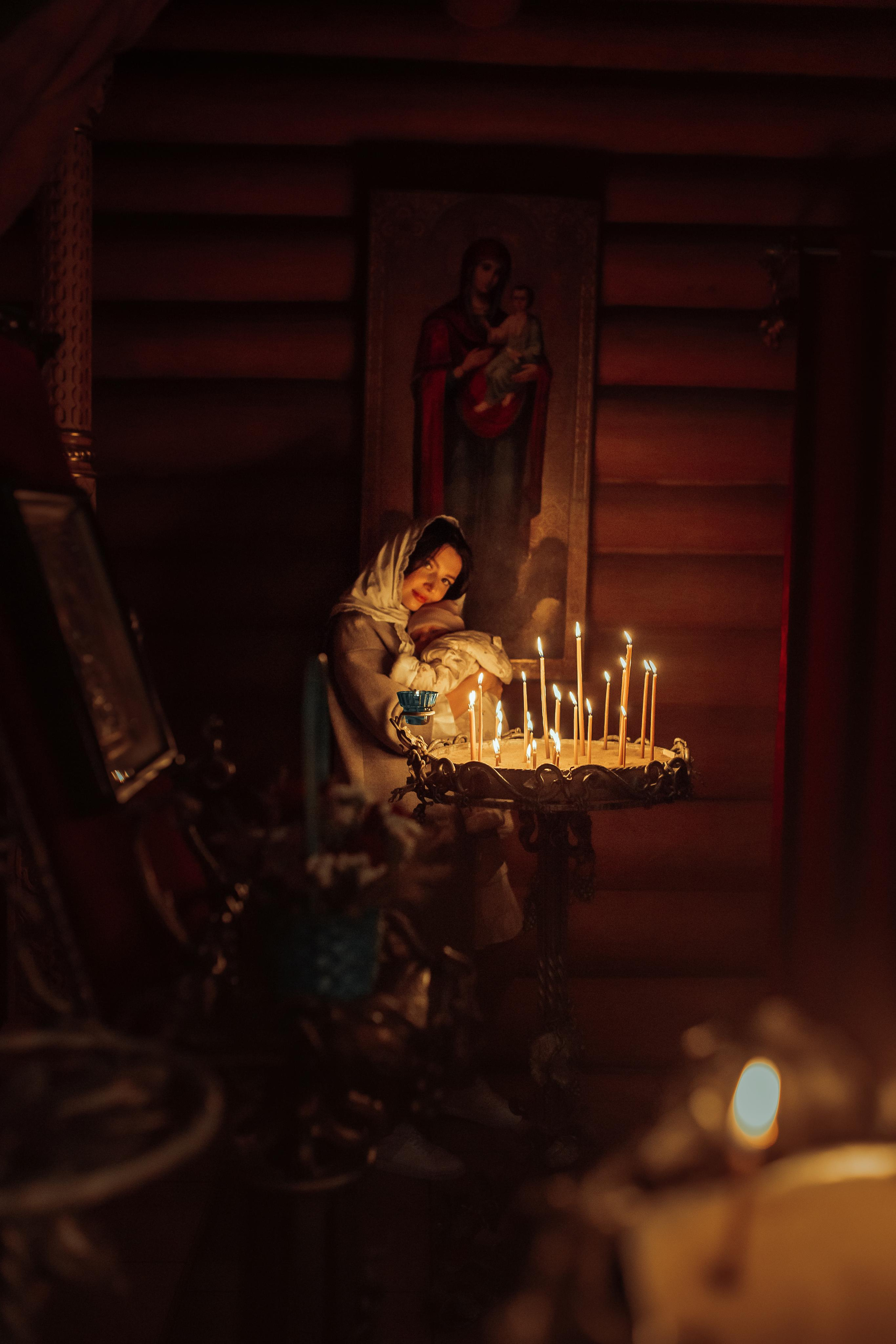 Крещение Киры, храм Святой Живоначальной Троицы, Минск, сентябрь 2021