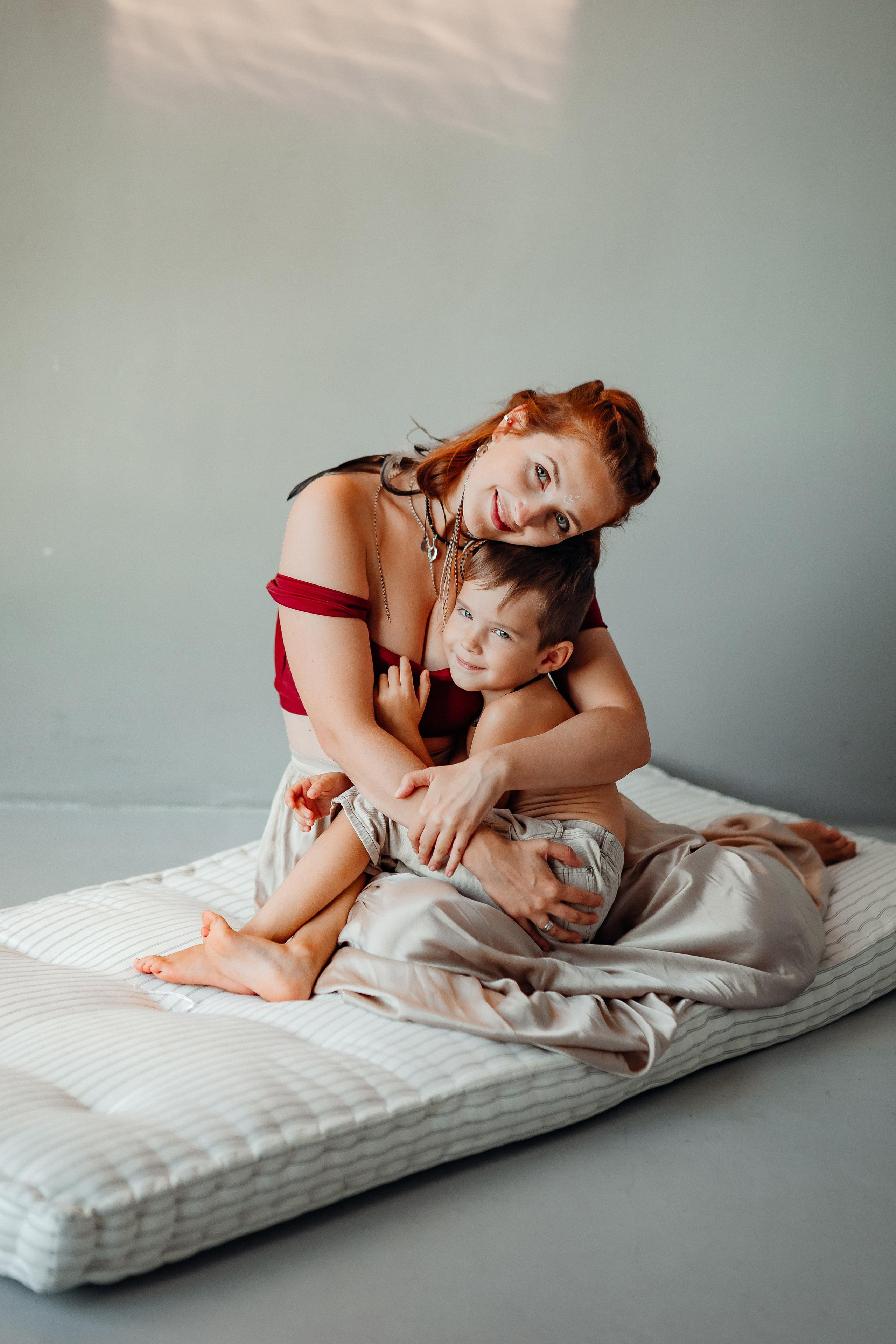 Мама Аня и дети, фотостудия Воздух, октябрь 21