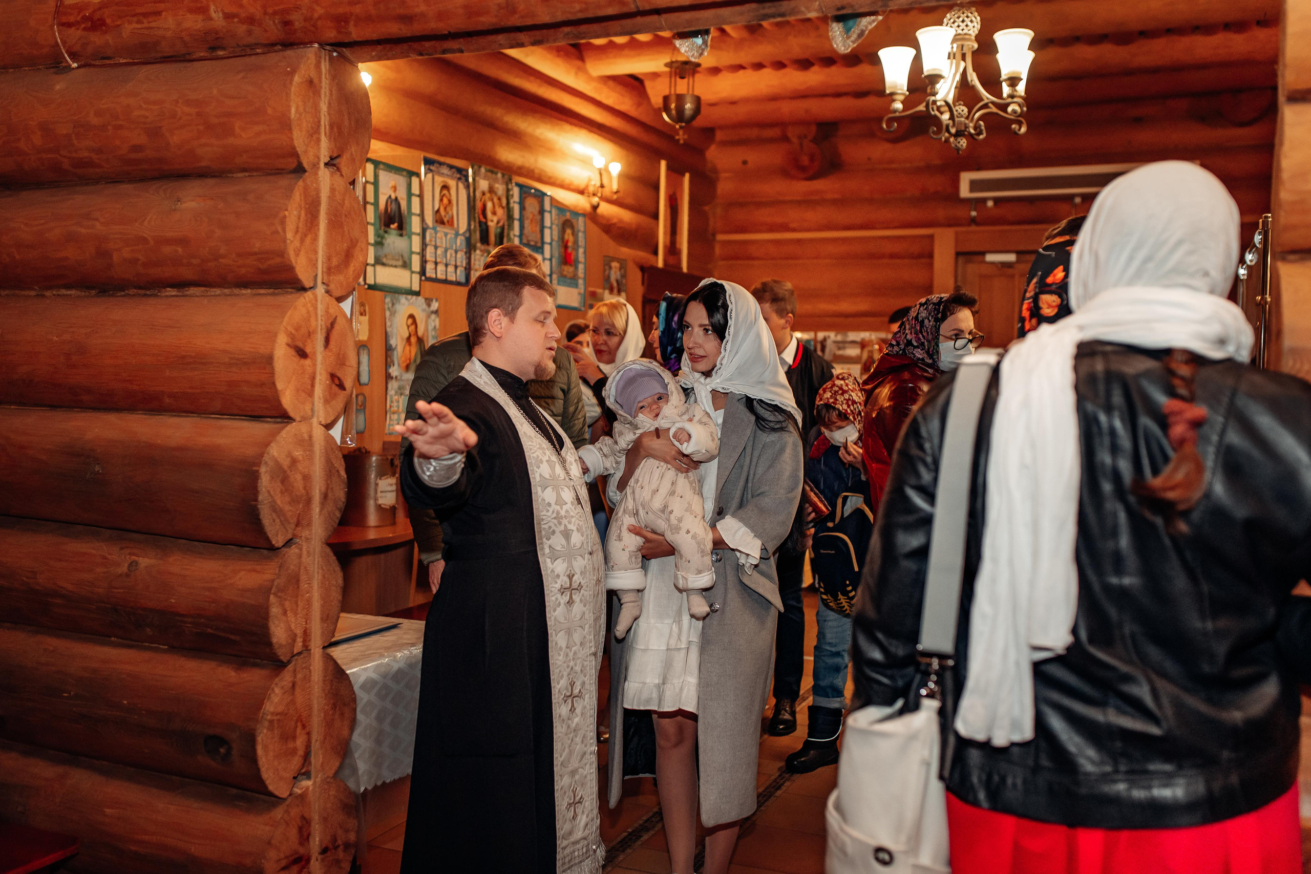 Крещение Киры, храм Святой Живоначальной Троицы, Минск, сентябрь 2021