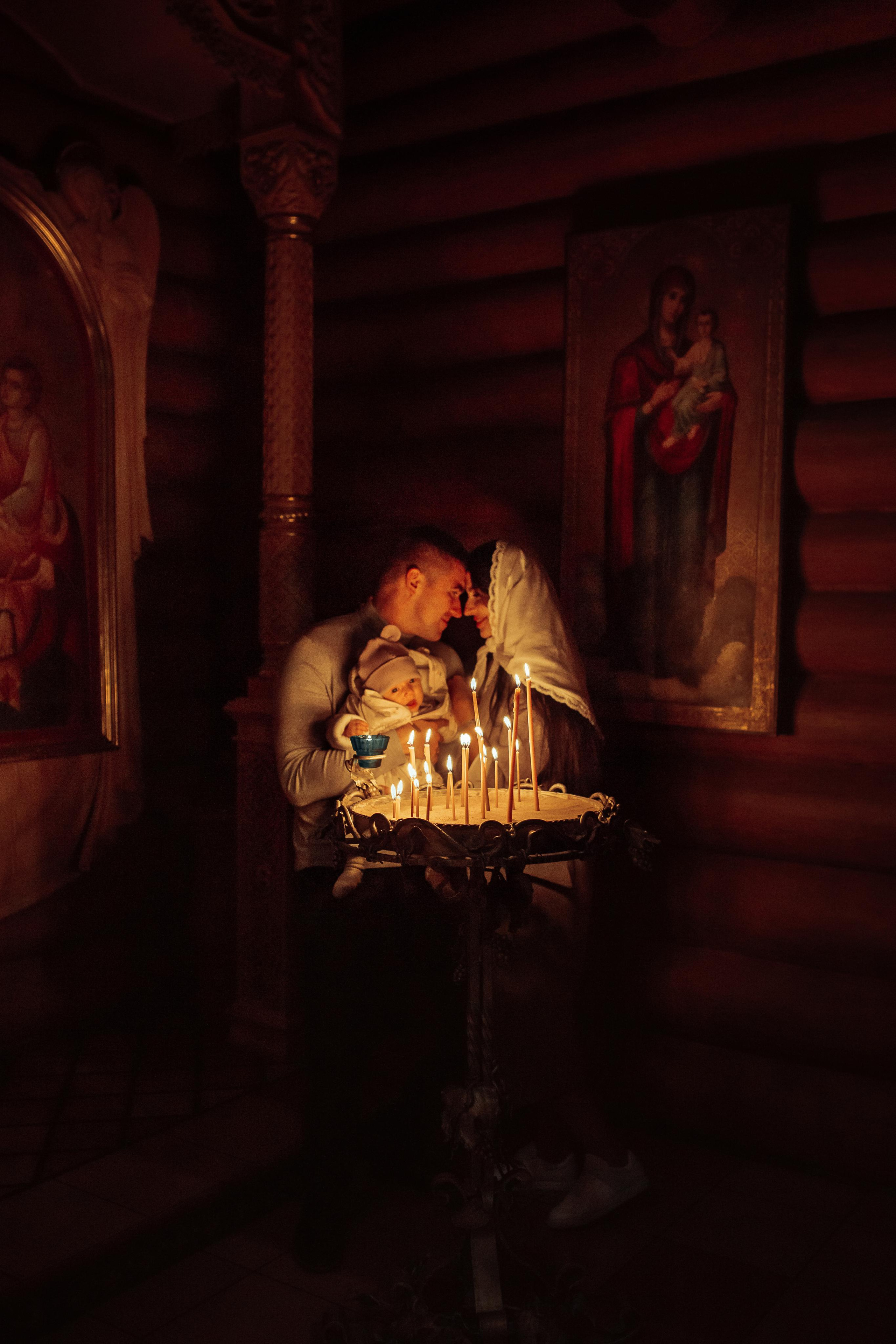 Крещение Киры, храм Святой Живоначальной Троицы, Минск, сентябрь 2021