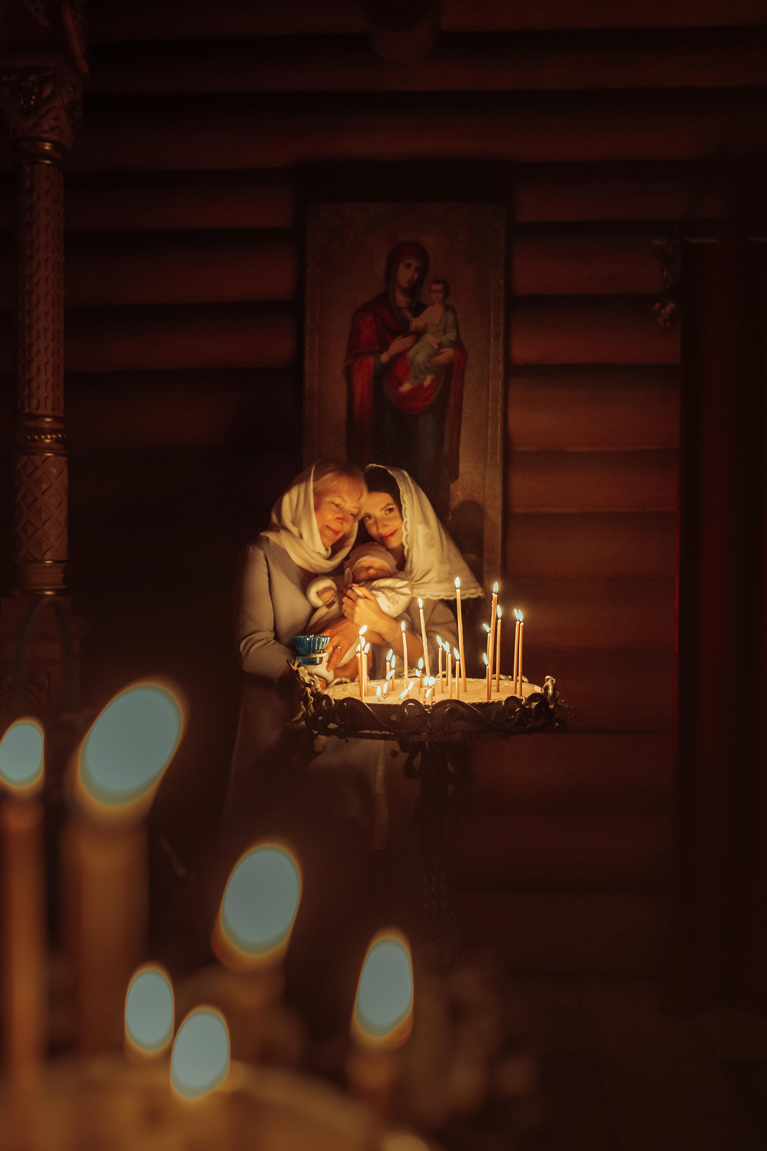 Крещение Киры, храм Святой Живоначальной Троицы, Минск, сентябрь 2021