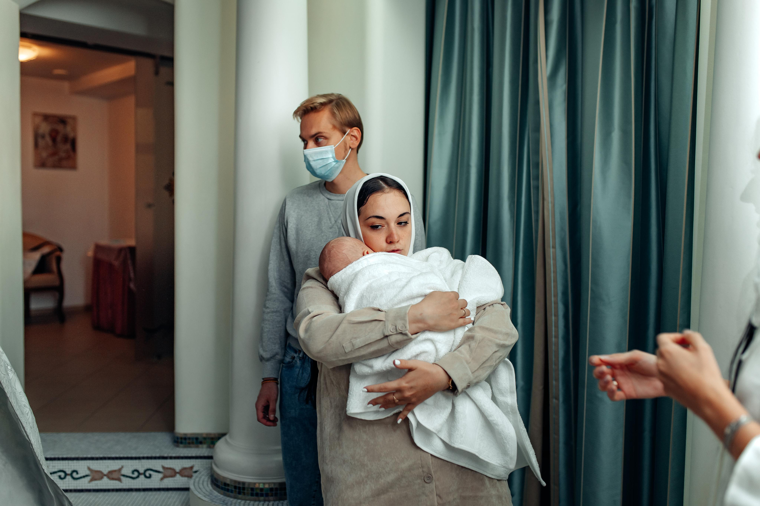 Крещение Киры, храм Святой Живоначальной Троицы, Минск, сентябрь 2021