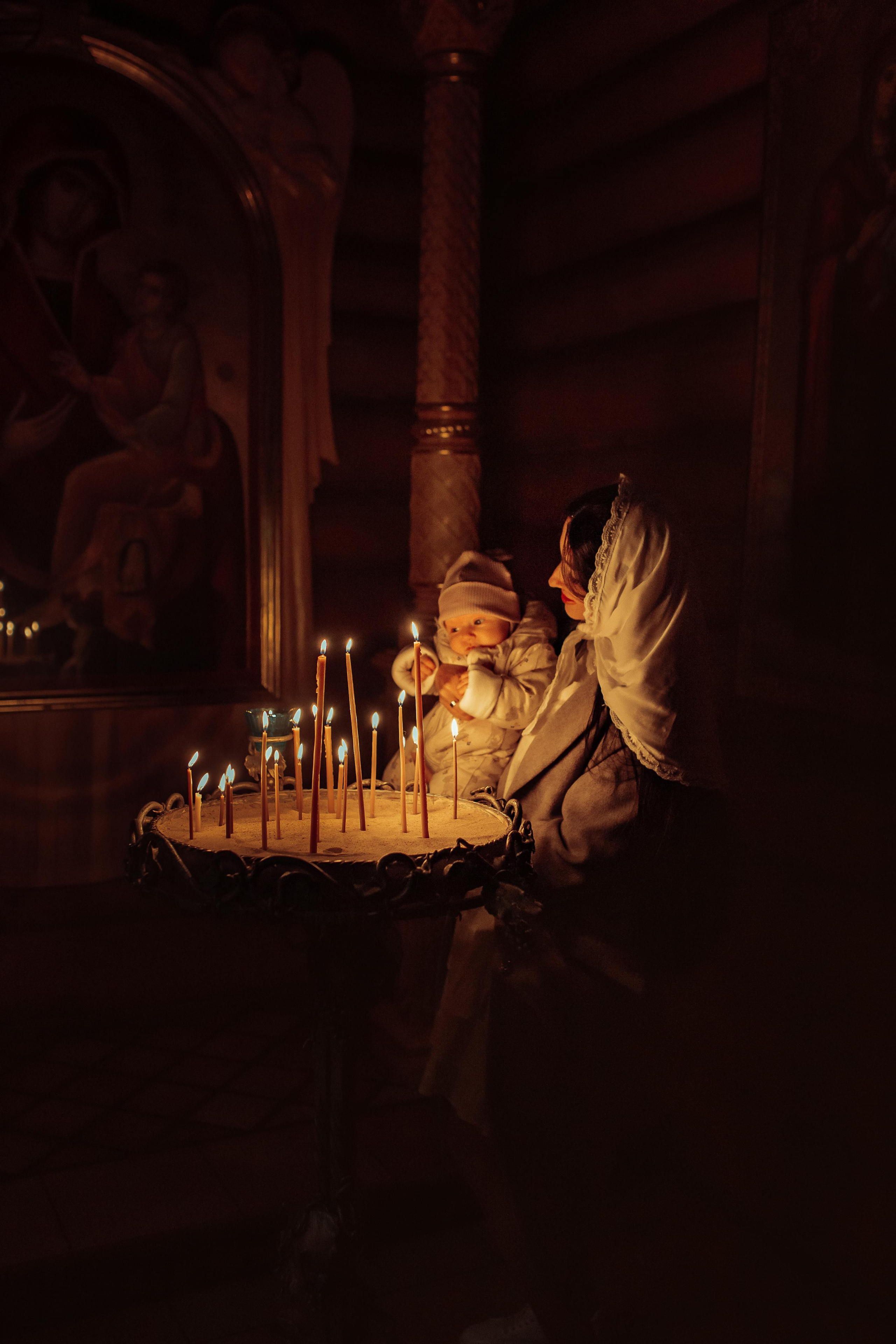 Крещение Киры, храм Святой Живоначальной Троицы, Минск, сентябрь 2021