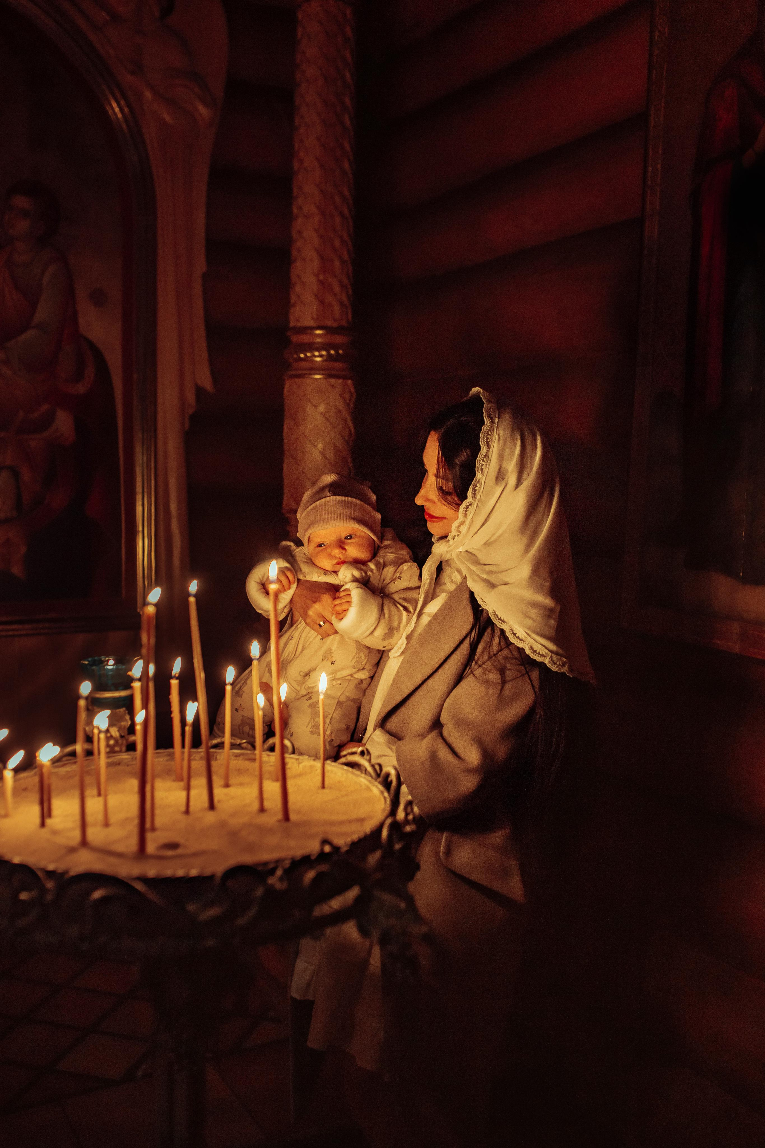 Крещение Киры, храм Святой Живоначальной Троицы, Минск, сентябрь 2021