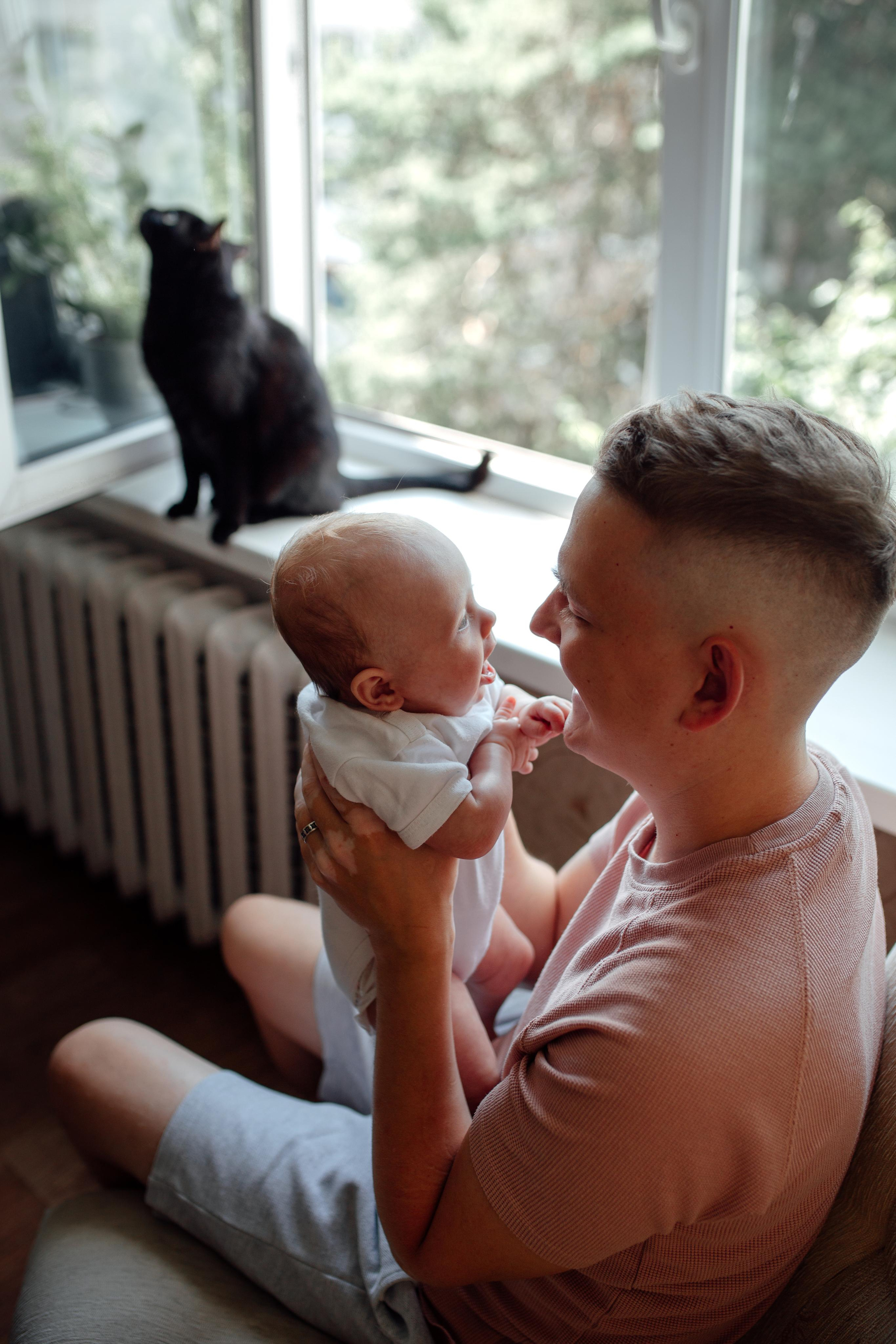 Домашняя, малышка Афина, июль 21