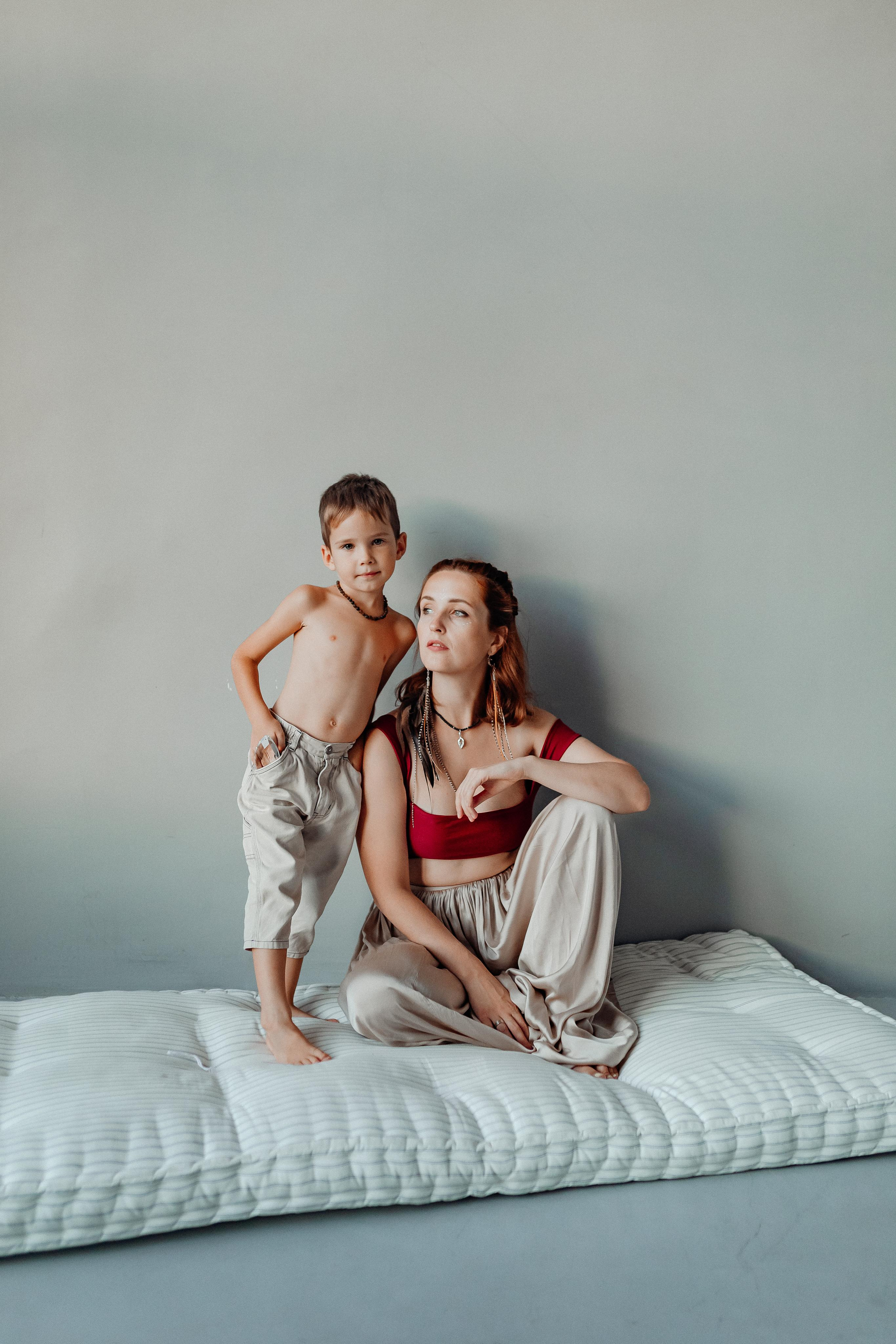 Мама Аня и дети, фотостудия Воздух, октябрь 21