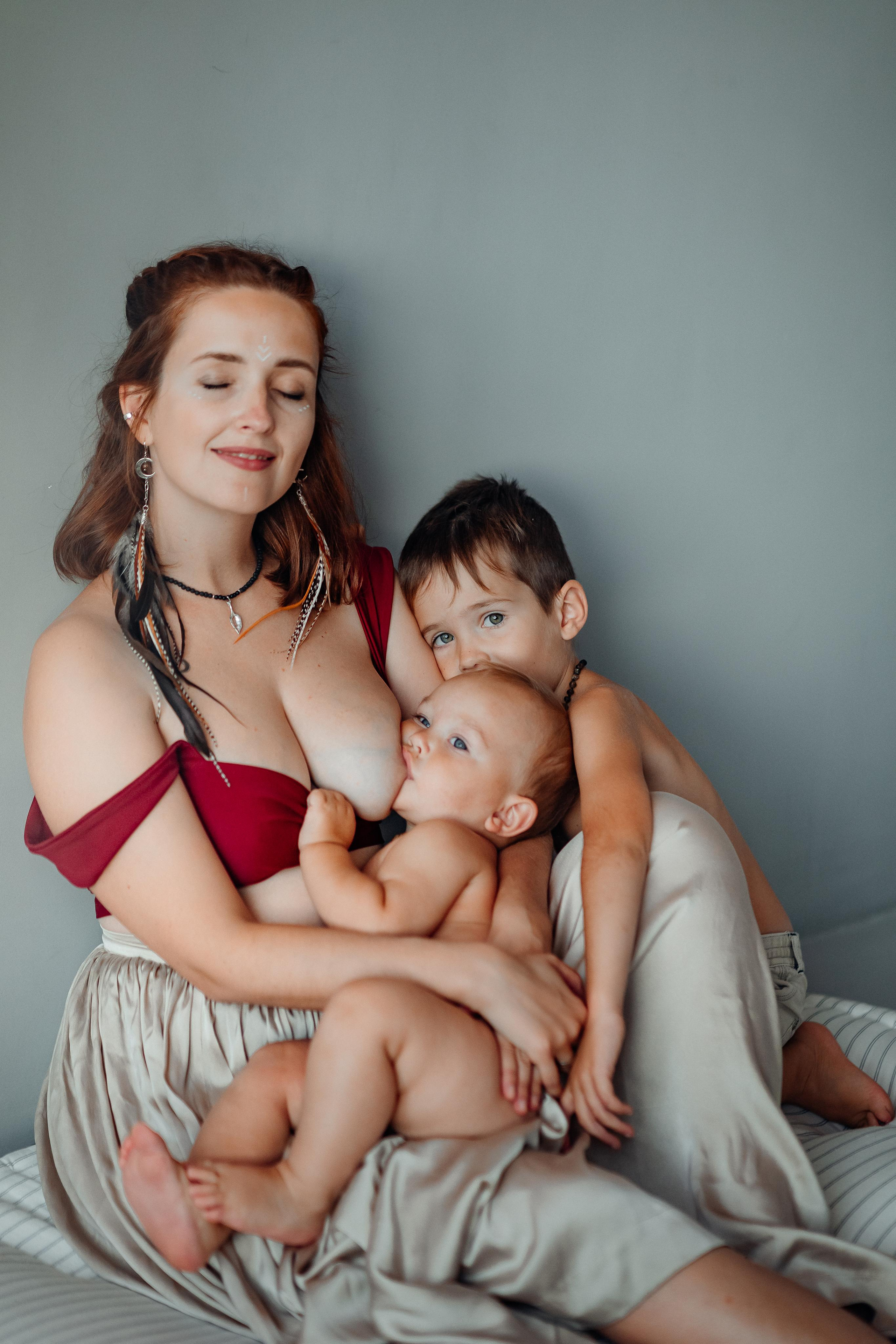 Мама Аня и дети, фотостудия Воздух, октябрь 21