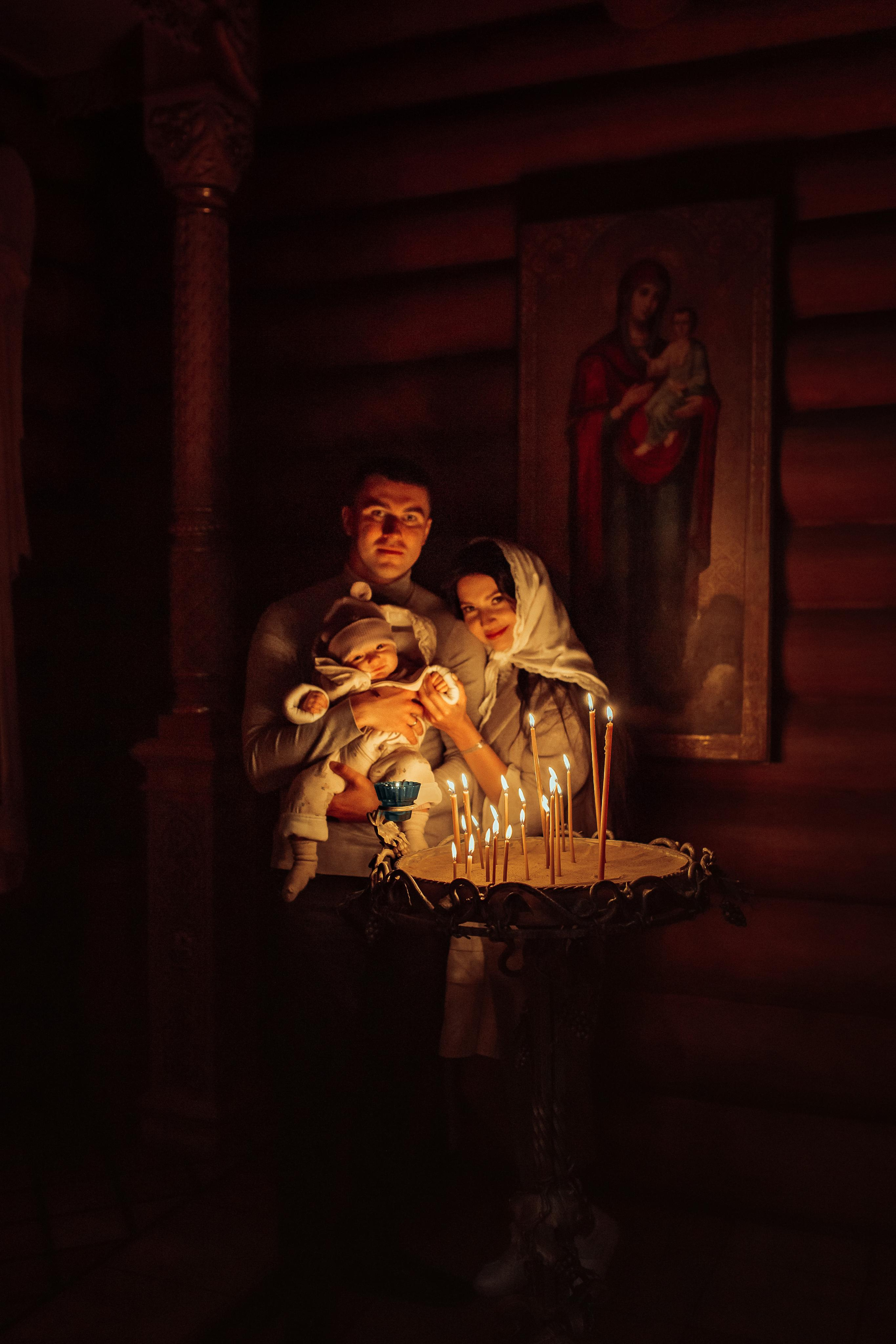 Крещение Киры, храм Святой Живоначальной Троицы, Минск, сентябрь 2021